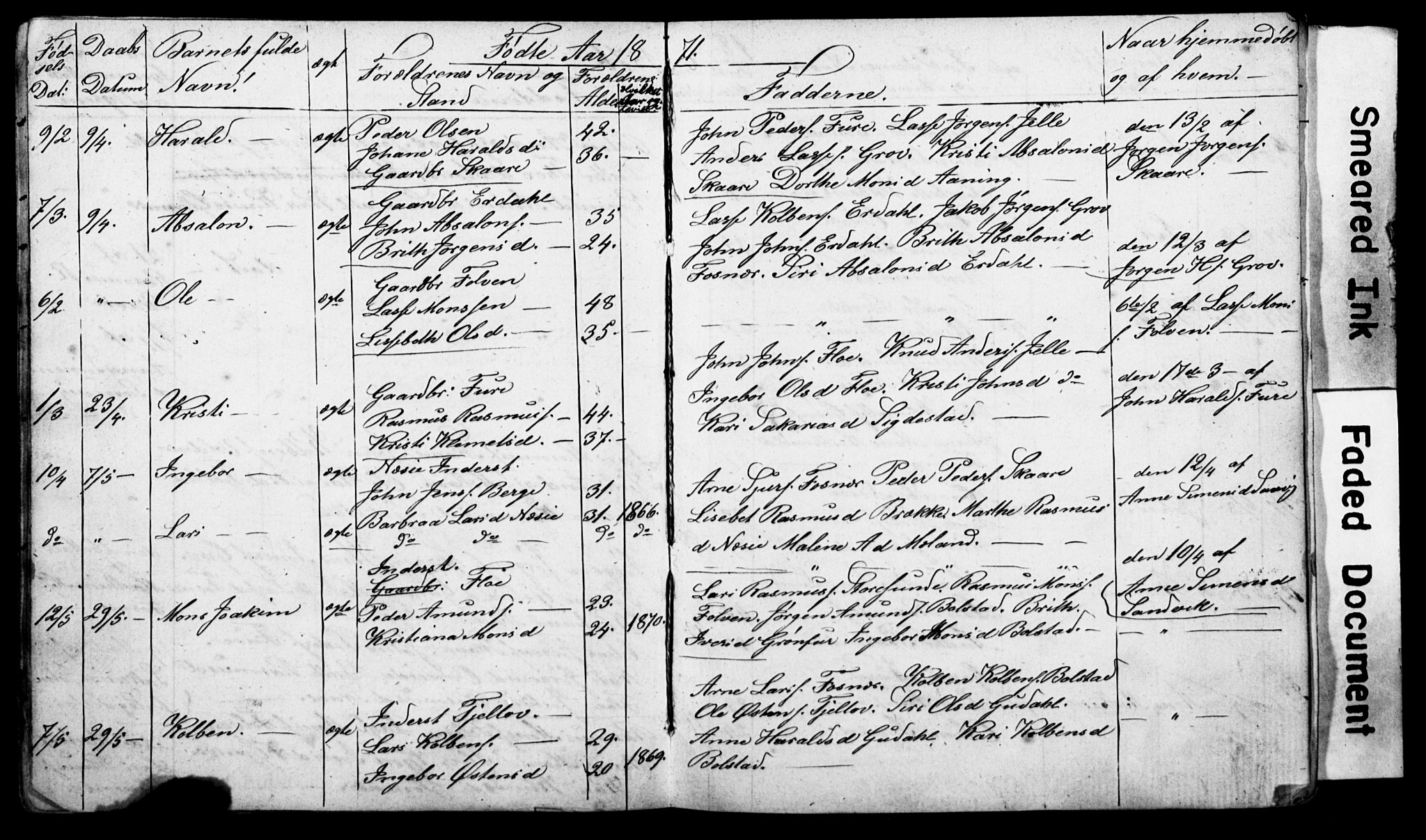 Stryn Sokneprestembete, AV/SAB-A-82501: Klokkerbok nr. C 1A, 1866-1875, s. 25