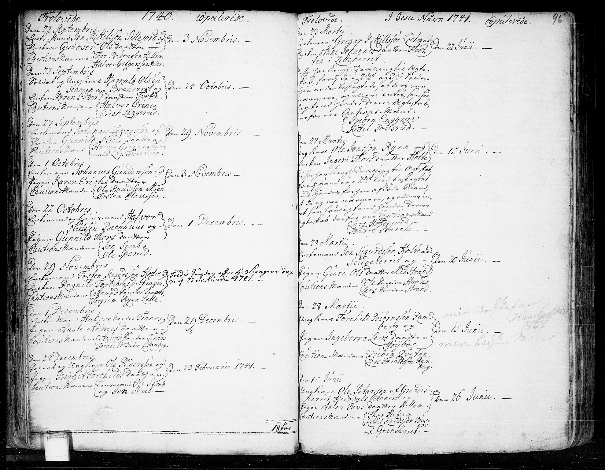 Heddal kirkebøker, AV/SAKO-A-268/F/Fa/L0003: Ministerialbok nr. I 3, 1723-1783, s. 96