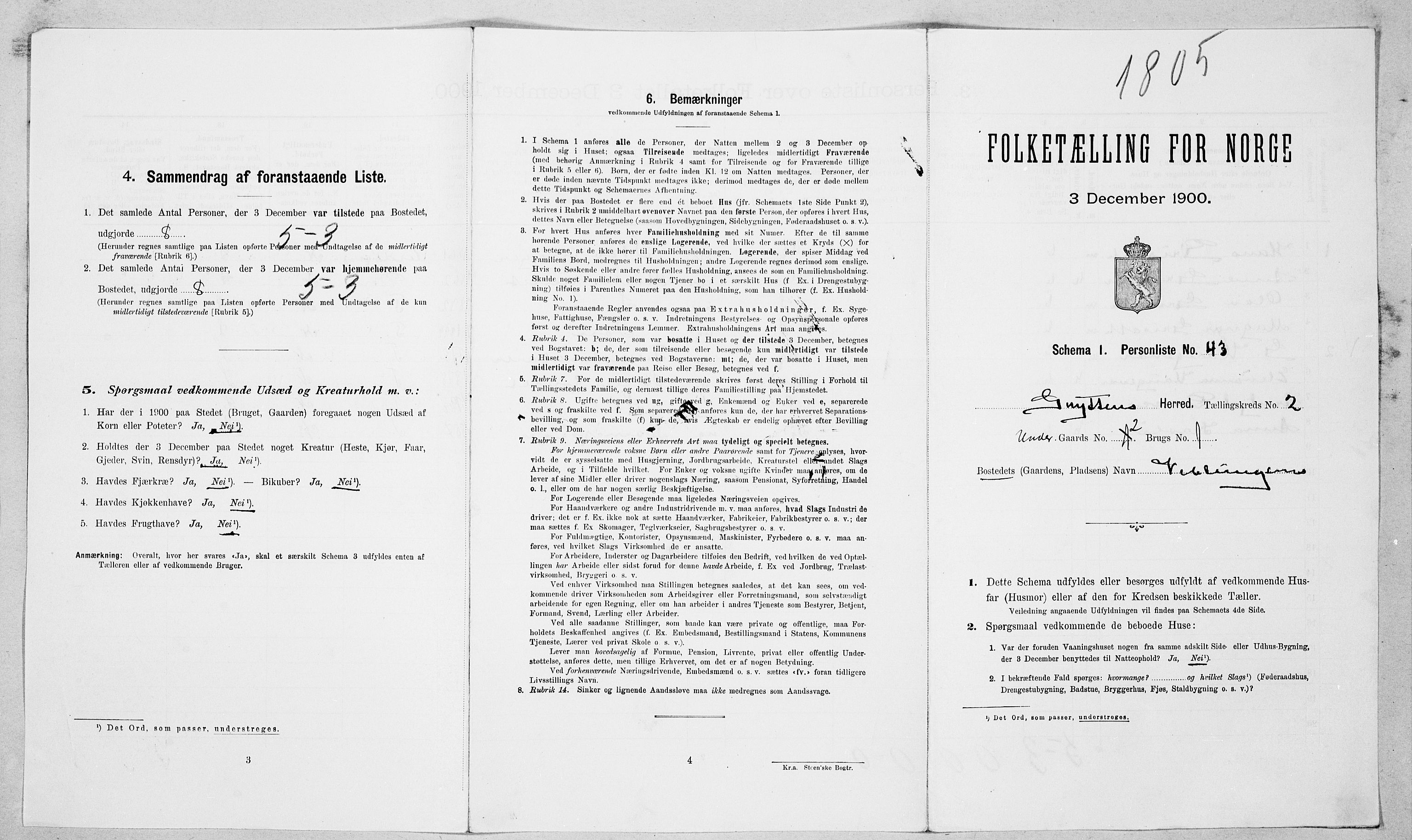 SAT, Folketelling 1900 for 1539 Grytten herred, 1900, s. 289