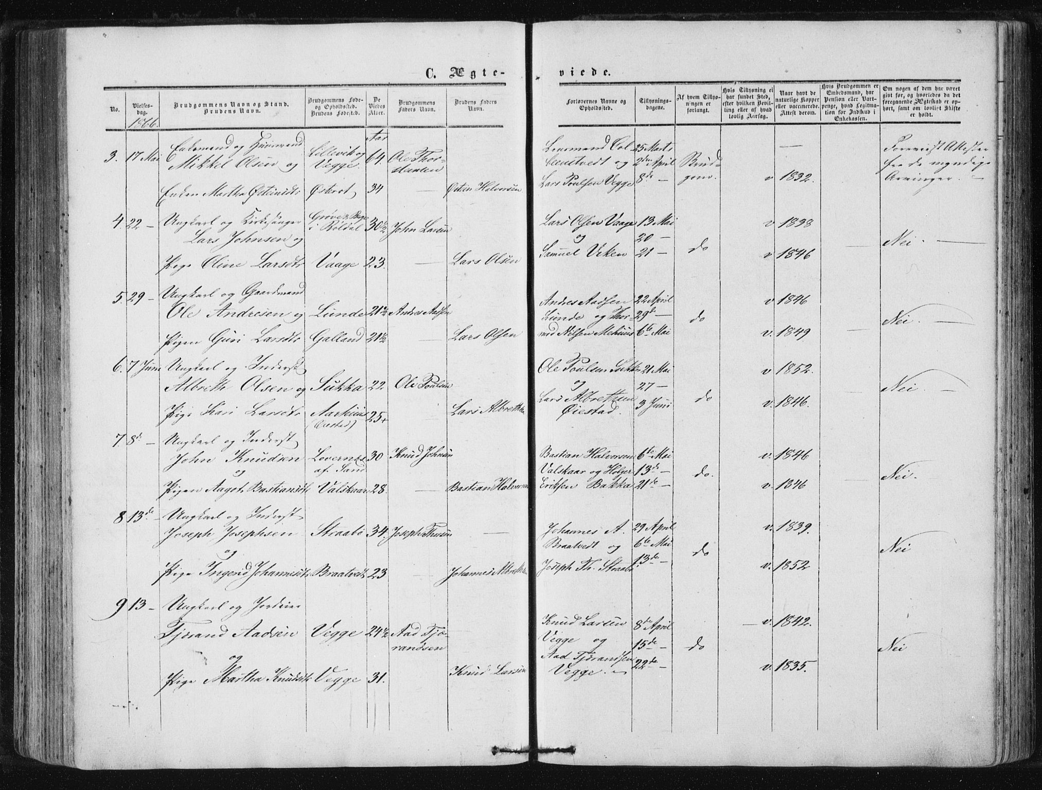 Suldal sokneprestkontor, AV/SAST-A-101845/01/IV/L0009: Ministerialbok nr. A 9, 1854-1868