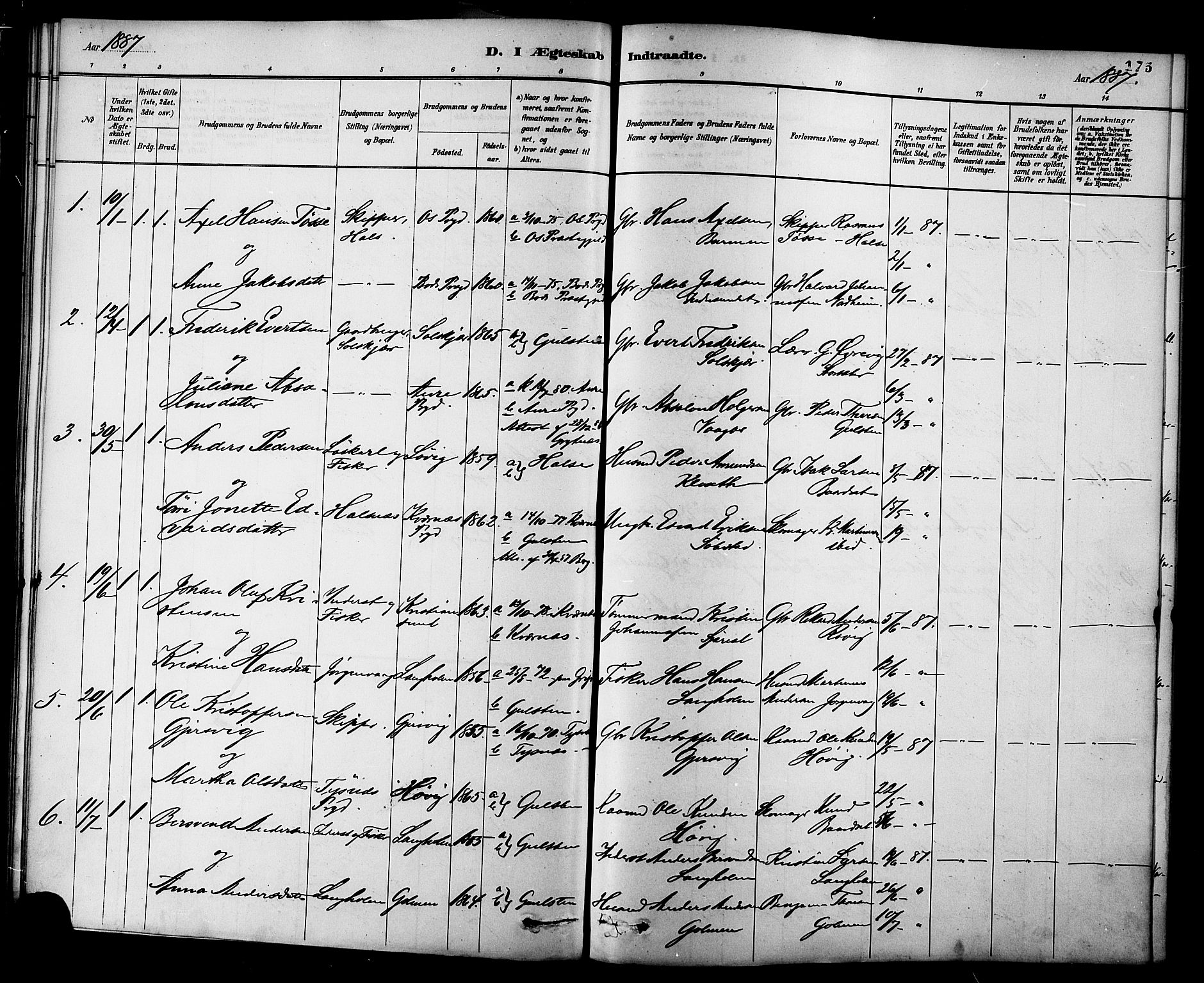 Ministerialprotokoller, klokkerbøker og fødselsregistre - Møre og Romsdal, SAT/A-1454/577/L0896: Ministerialbok nr. 577A03, 1880-1898, s. 175