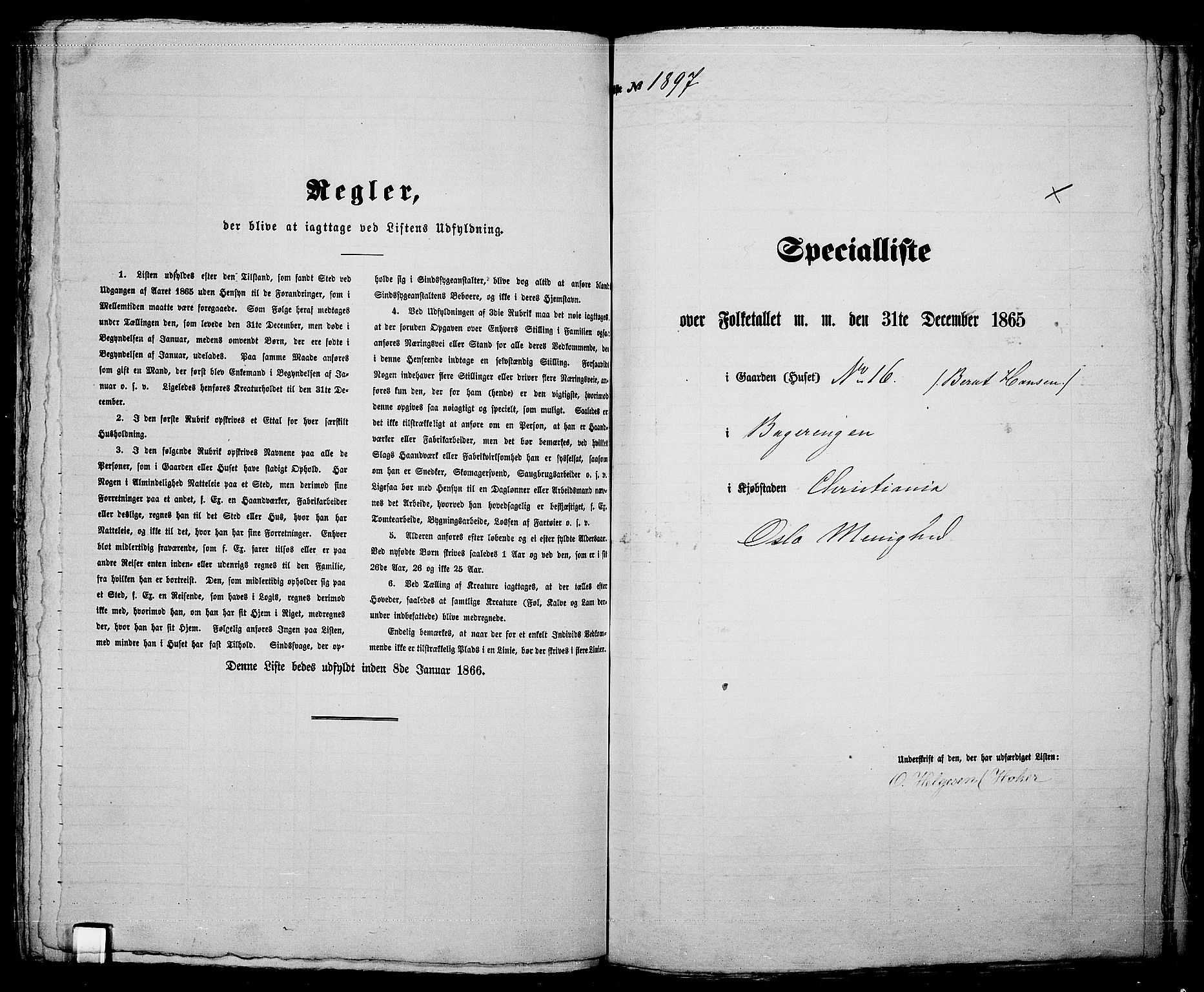 RA, Folketelling 1865 for 0301 Kristiania kjøpstad, 1865, s. 4246