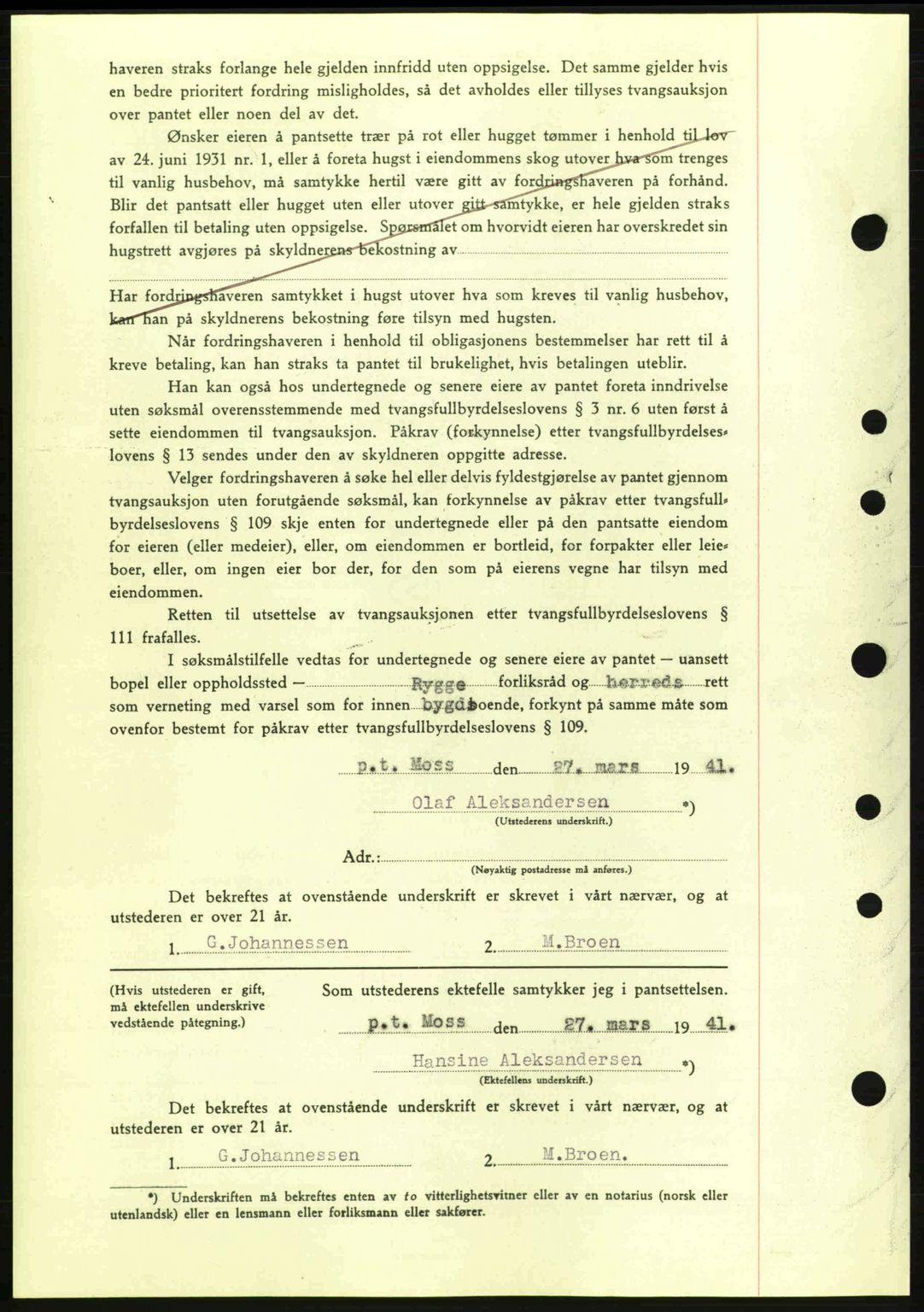 Moss sorenskriveri, SAO/A-10168: Pantebok nr. B10, 1940-1941, Dagboknr: 560/1941