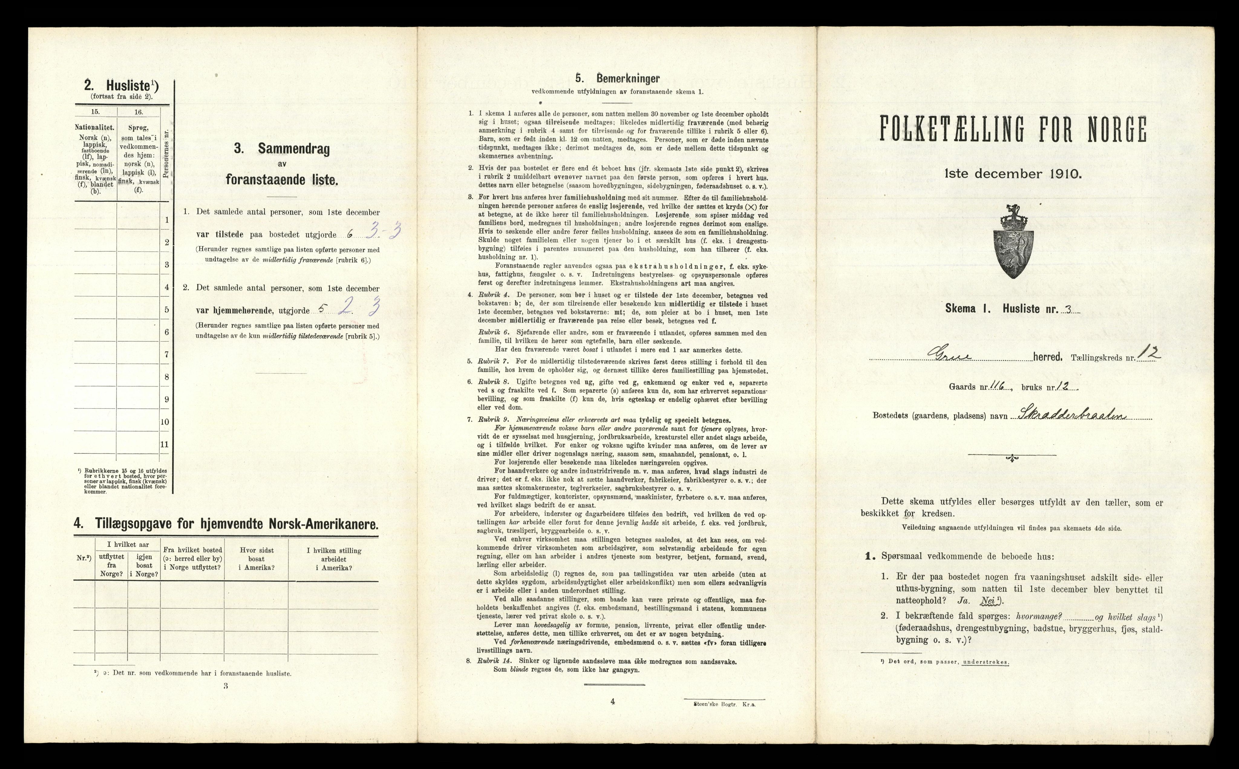 RA, Folketelling 1910 for 0423 Grue herred, 1910, s. 1521