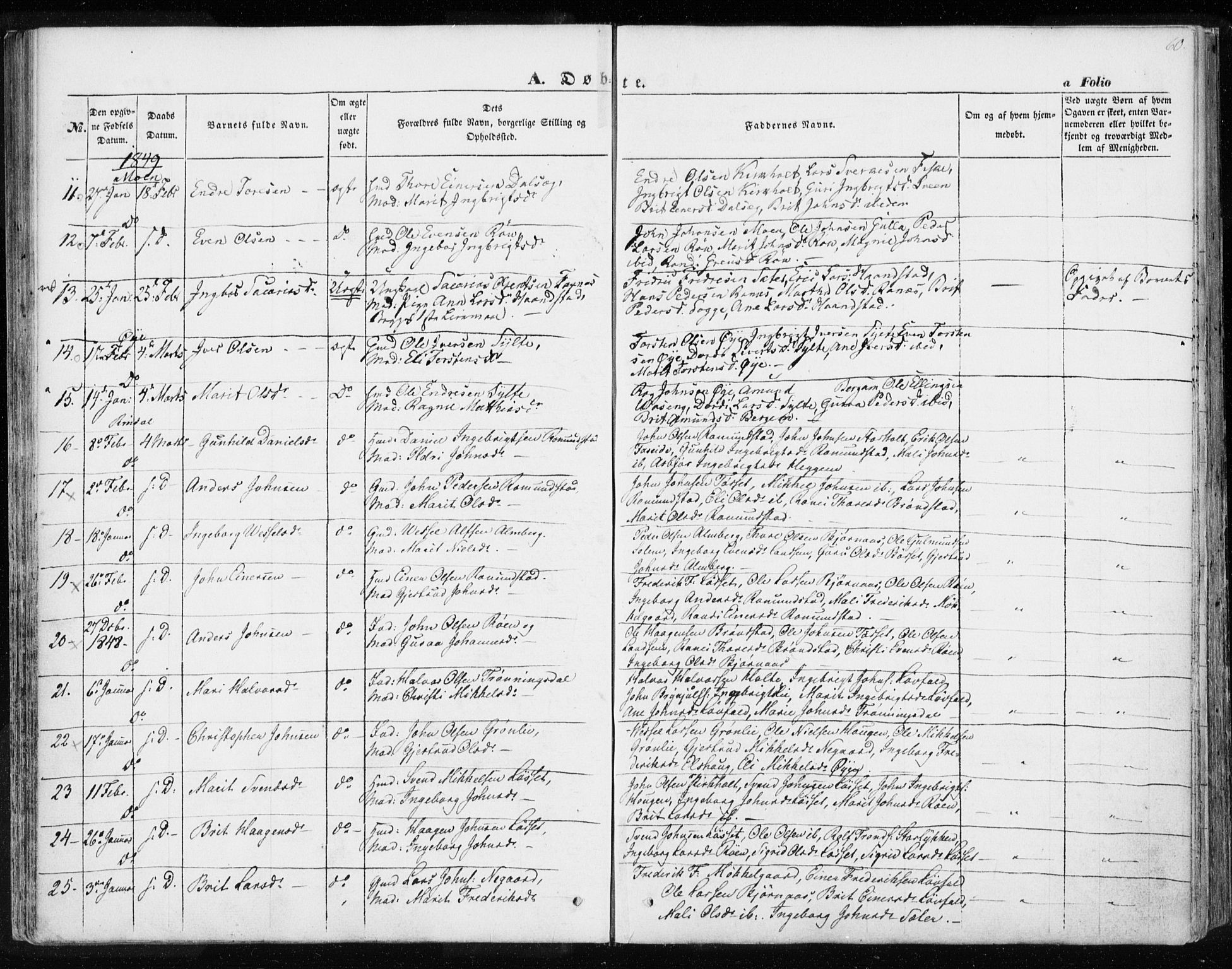 Ministerialprotokoller, klokkerbøker og fødselsregistre - Møre og Romsdal, AV/SAT-A-1454/595/L1043: Ministerialbok nr. 595A05, 1843-1851, s. 60