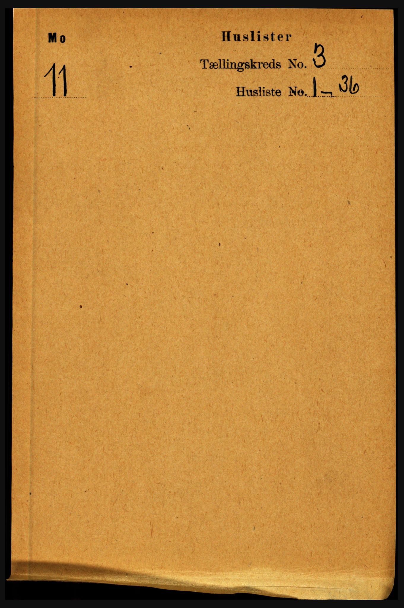 RA, Folketelling 1891 for 1833 Mo herred, 1891, s. 1300