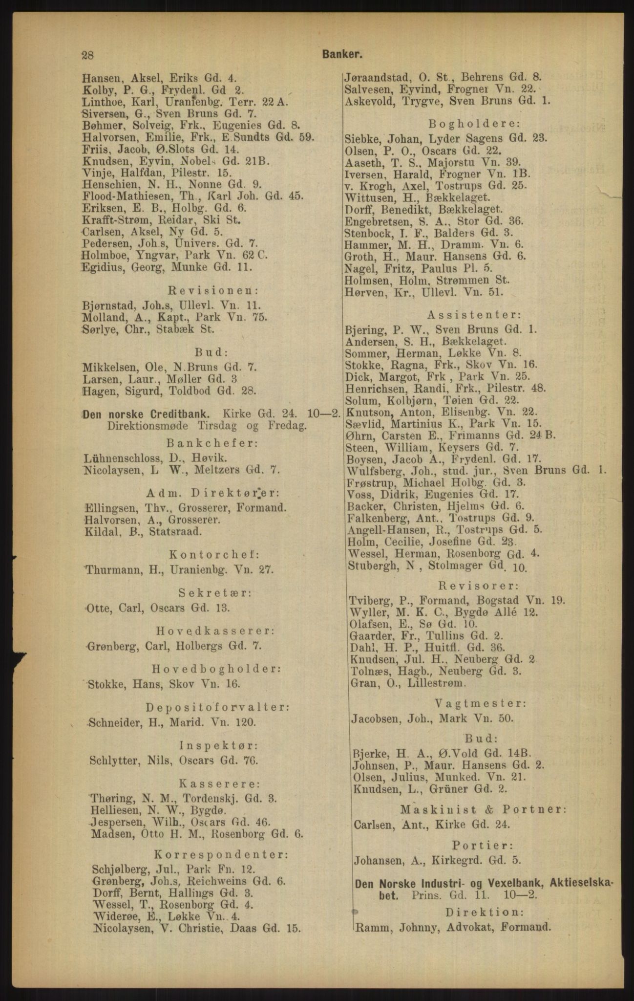 Kristiania/Oslo adressebok, PUBL/-, 1902, s. 28