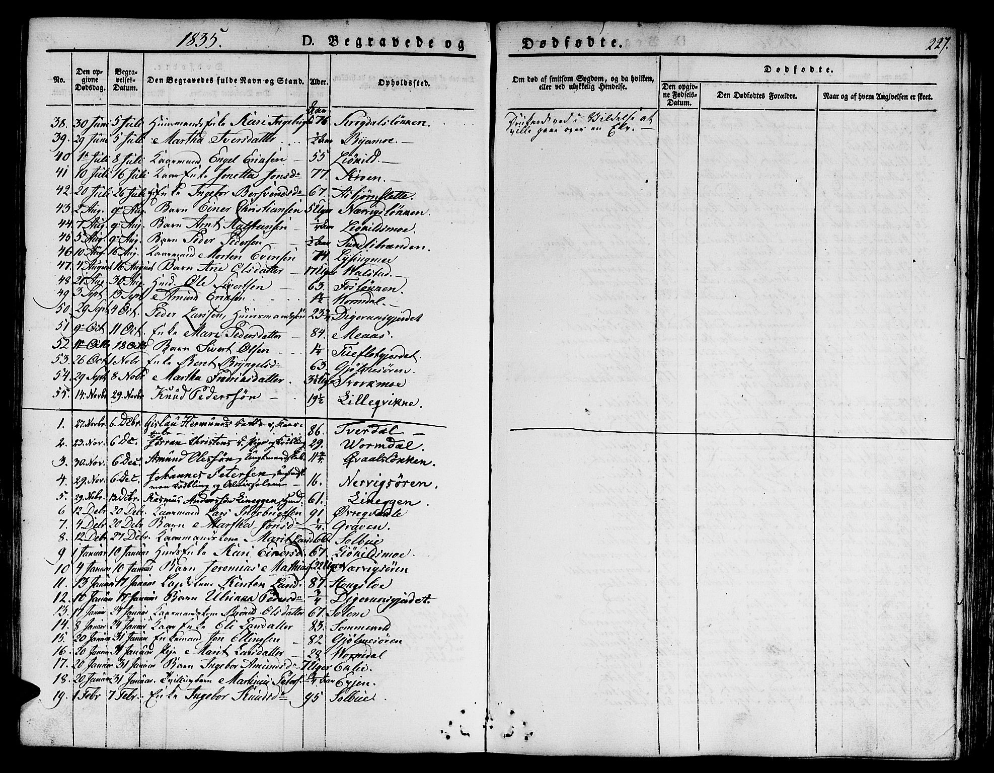 Ministerialprotokoller, klokkerbøker og fødselsregistre - Sør-Trøndelag, AV/SAT-A-1456/668/L0804: Ministerialbok nr. 668A04, 1826-1839, s. 227