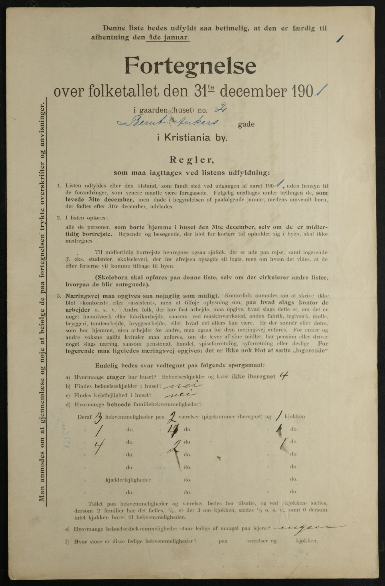 OBA, Kommunal folketelling 31.12.1901 for Kristiania kjøpstad, 1901, s. 789