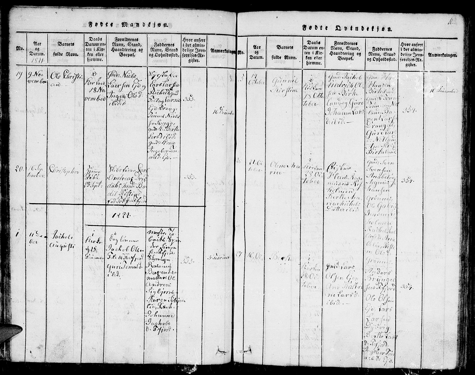 Flekkefjord sokneprestkontor, AV/SAK-1111-0012/F/Fb/Fbc/L0003: Klokkerbok nr. B 3, 1815-1826, s. 51