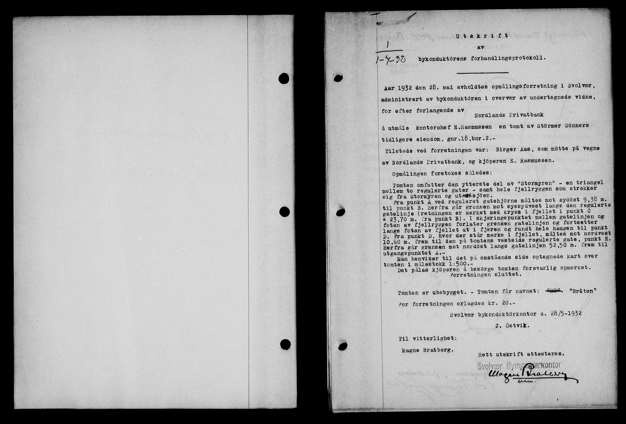 Lofoten sorenskriveri, AV/SAT-A-0017/1/2/2C/L0026b: Pantebok nr. 26b, 1932-1932, Tingl.dato: 01.07.1932