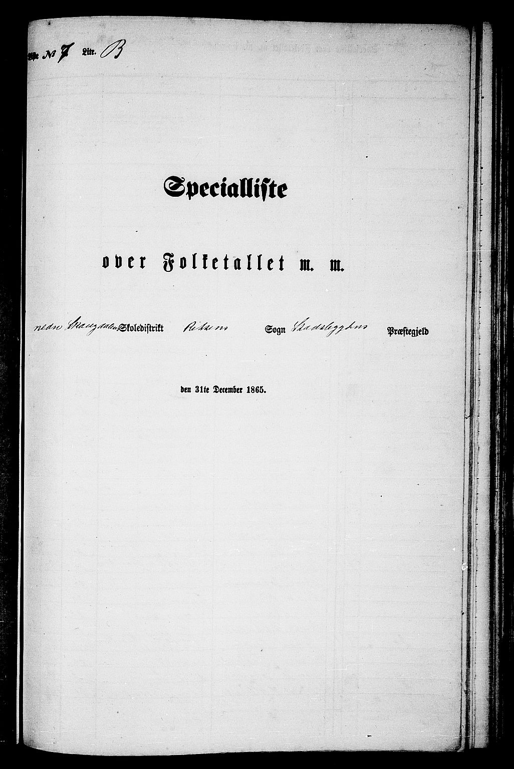 RA, Folketelling 1865 for 1625P Stadsbygd prestegjeld, 1865, s. 149