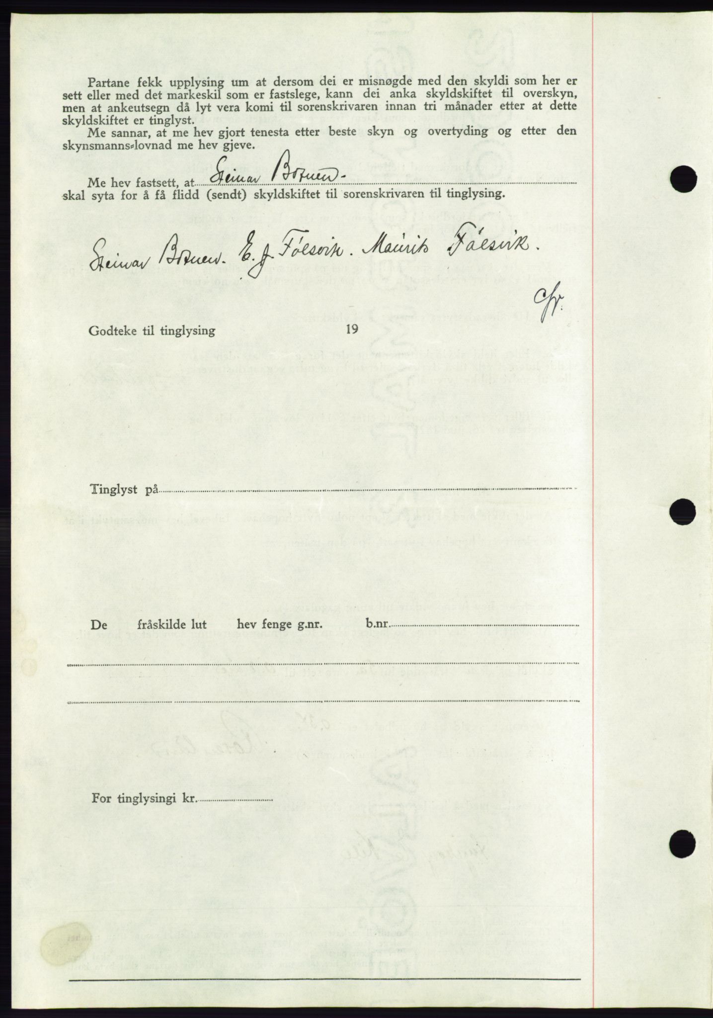 Søre Sunnmøre sorenskriveri, AV/SAT-A-4122/1/2/2C/L0067: Pantebok nr. 61, 1938-1939, Dagboknr: 437/1939