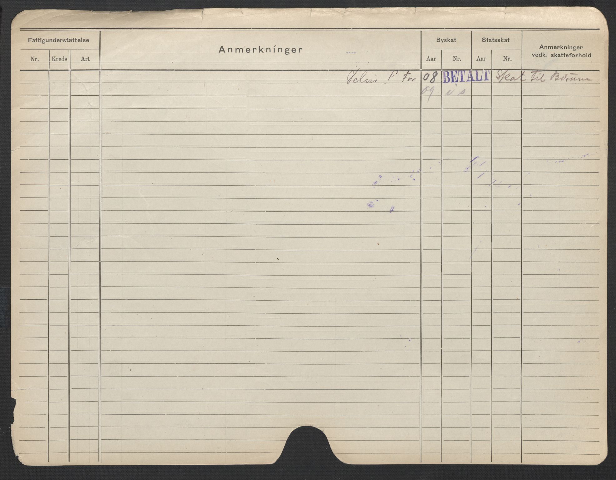 Oslo folkeregister, Registerkort, AV/SAO-A-11715/F/Fa/Fac/L0023: Kvinner, 1906-1914, s. 872b