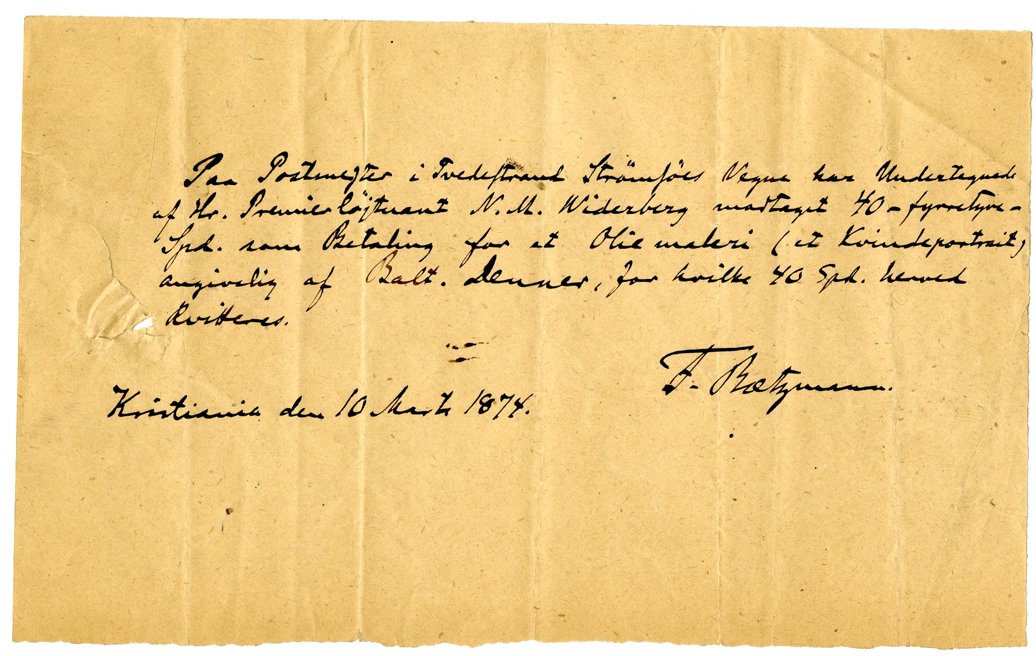 Diderik Maria Aalls brevsamling, NF/Ark-1023/F/L0002: D.M. Aalls brevsamling. B - C, 1799-1889, s. 232
