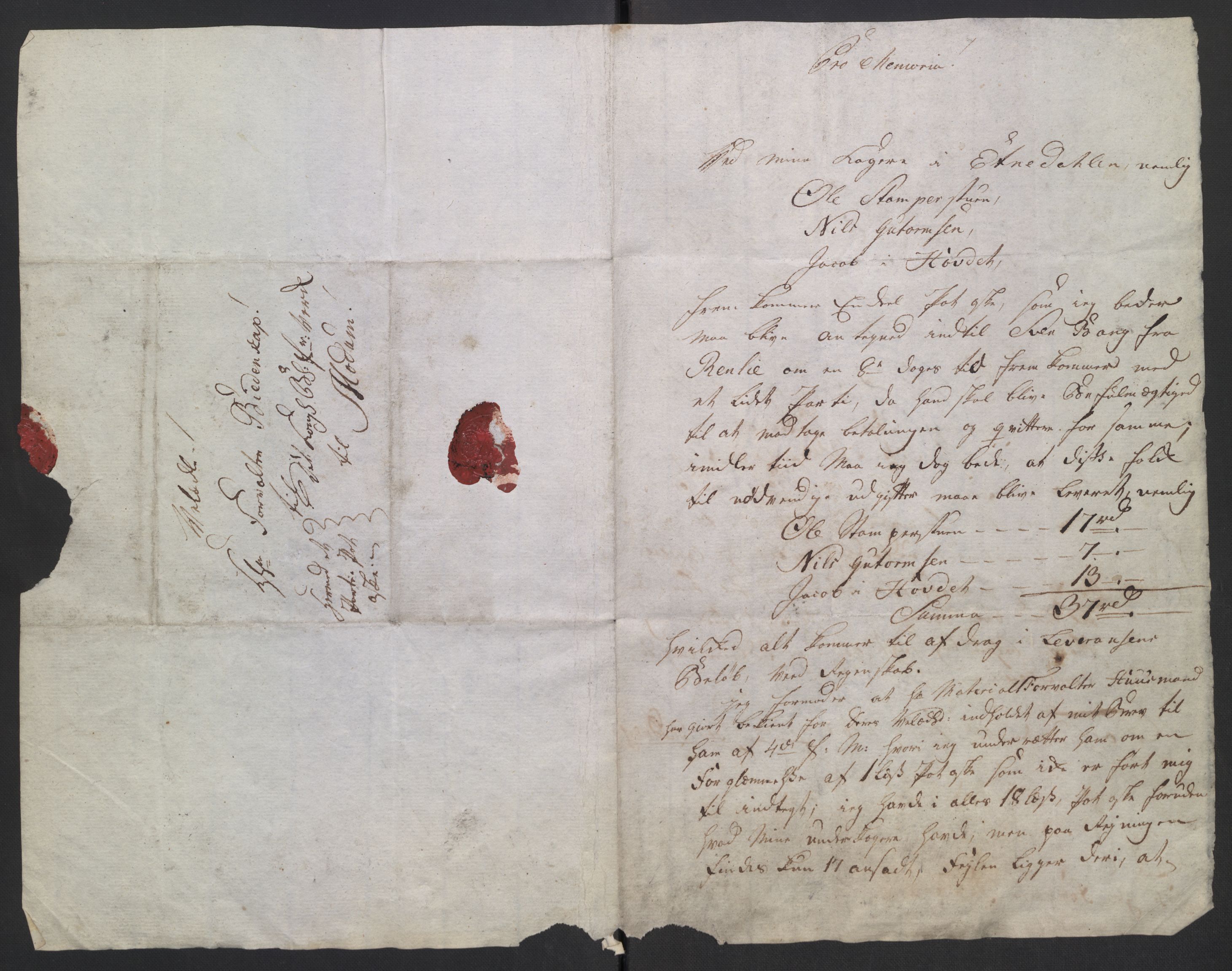 Modums Blaafarveværk, RA/PA-0157/F/Fb/L0025/0002: -- / Innkomne brev, 1788, s. 2