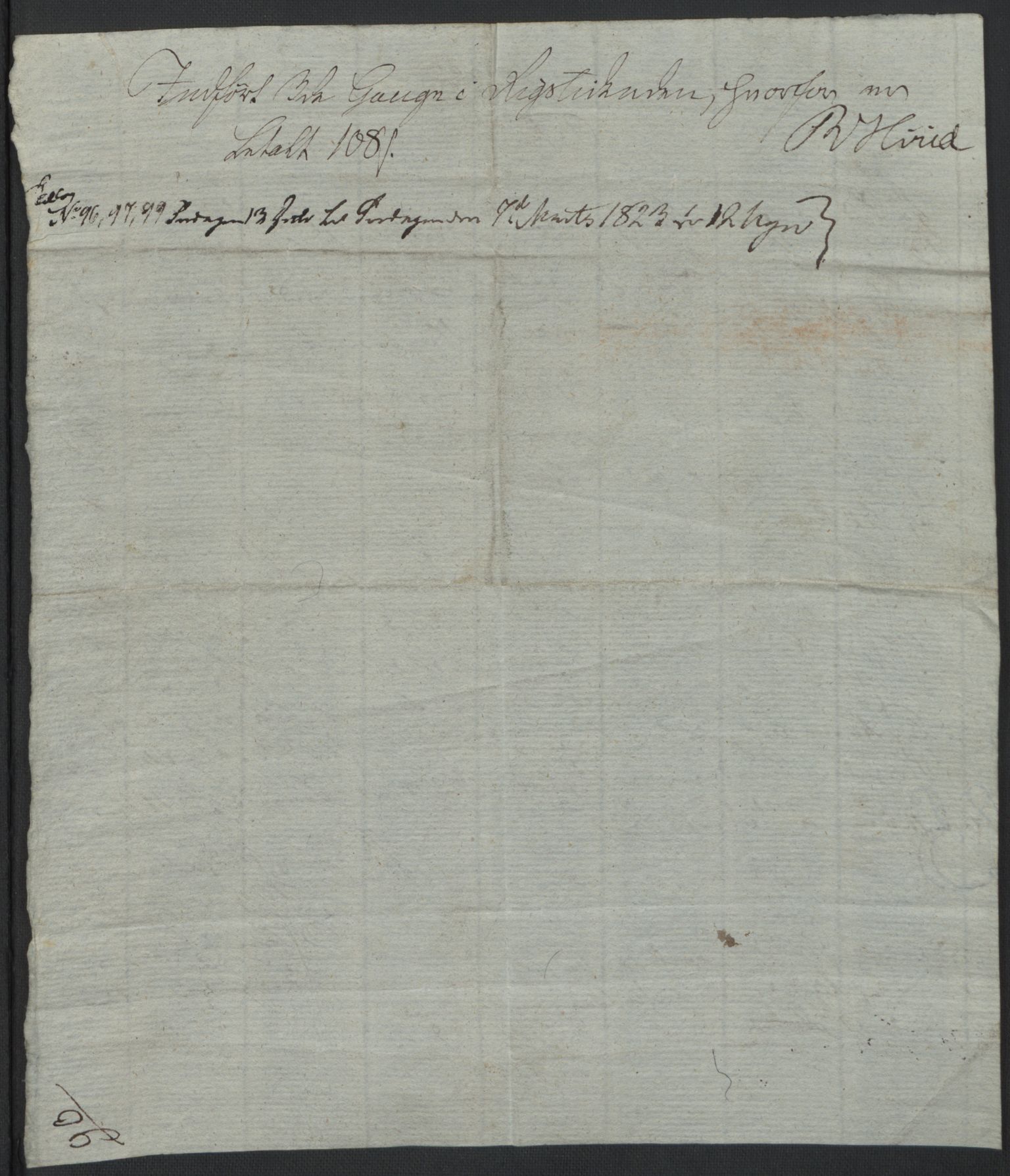 Forsvaret, Generalauditøren, AV/RA-RAFA-1772/F/Fj/Fjb/L0005: Skifter 1818 - 1823, 1818-1823, s. 200