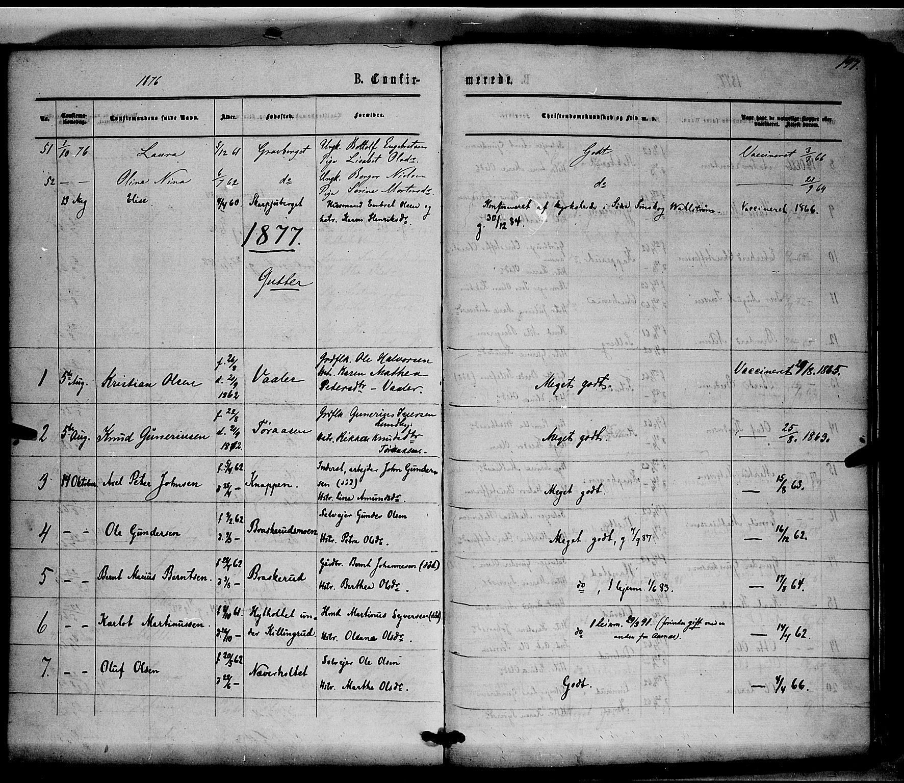 Våler prestekontor, Hedmark, AV/SAH-PREST-040/H/Ha/Haa/L0002: Ministerialbok nr. 2, 1867-1878, s. 197