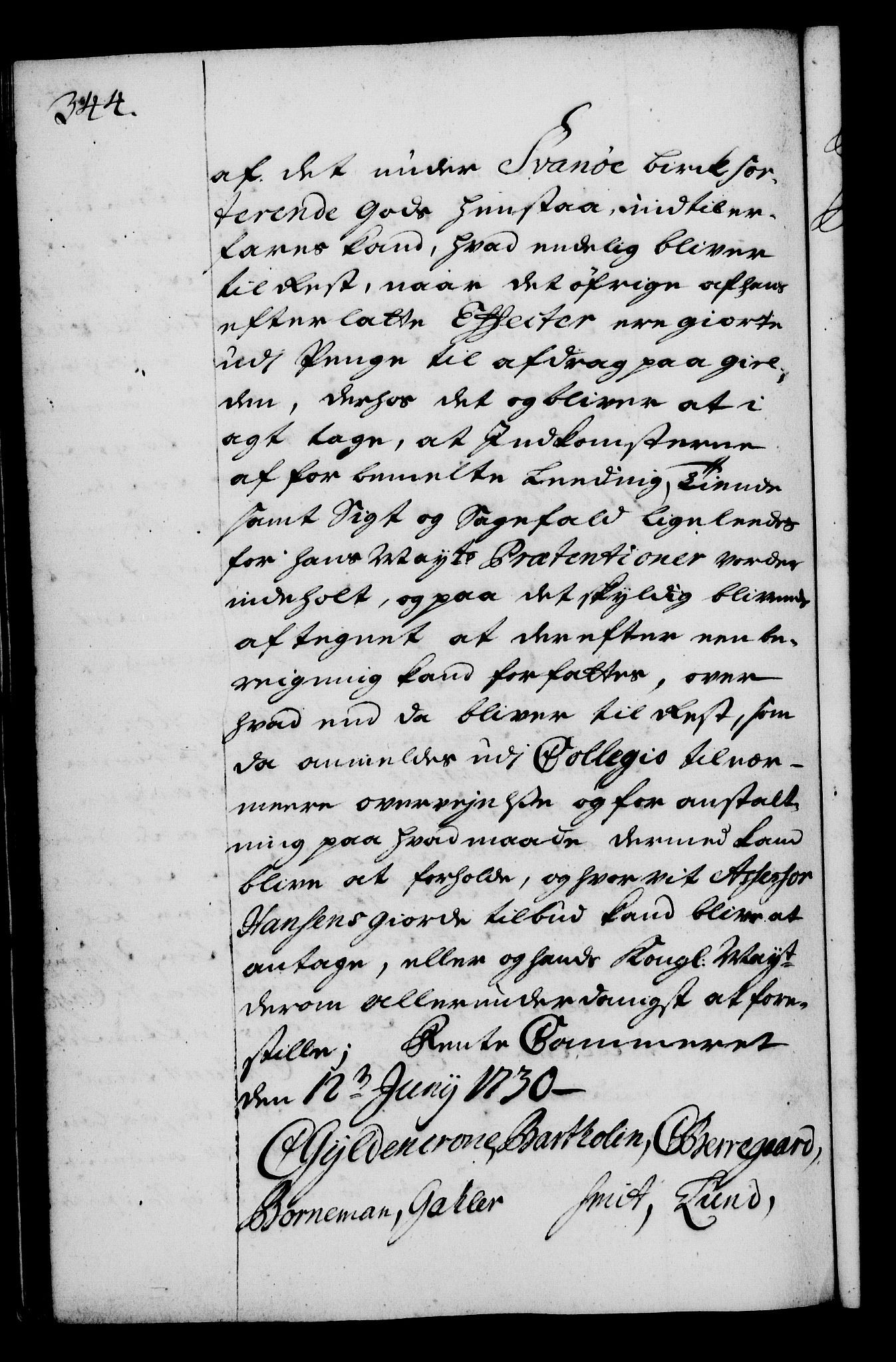 Rentekammeret, Kammerkanselliet, AV/RA-EA-3111/G/Gg/Gga/L0003: Norsk ekspedisjonsprotokoll med register (merket RK 53.3), 1727-1734, s. 344