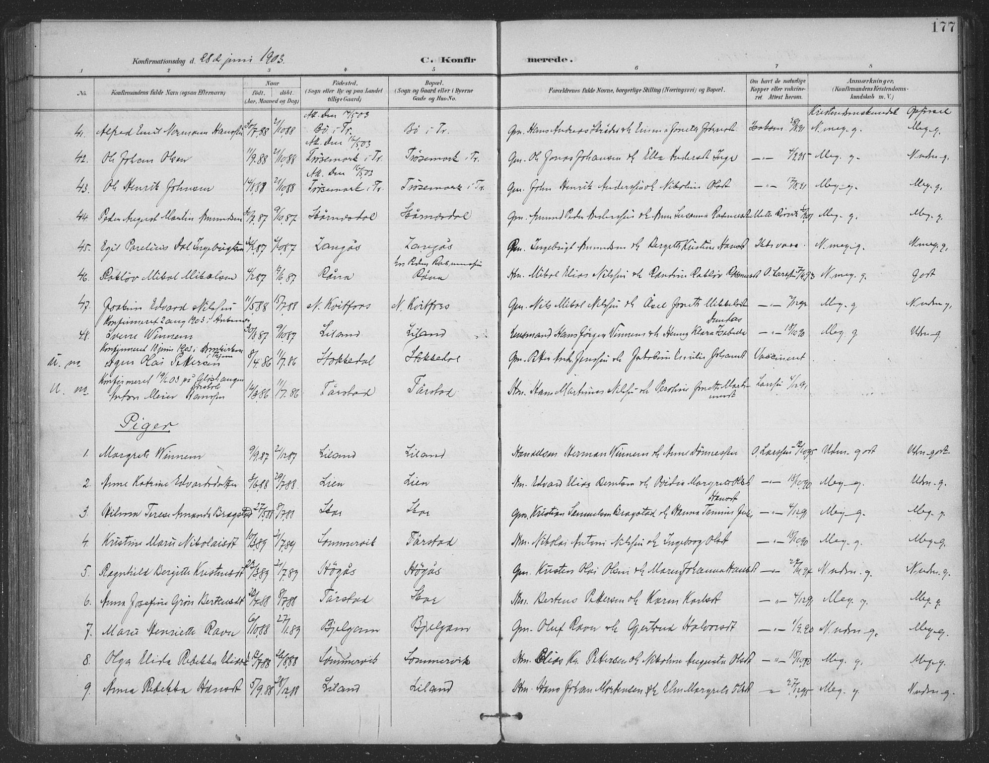 Ministerialprotokoller, klokkerbøker og fødselsregistre - Nordland, AV/SAT-A-1459/863/L0899: Ministerialbok nr. 863A11, 1897-1906, s. 177