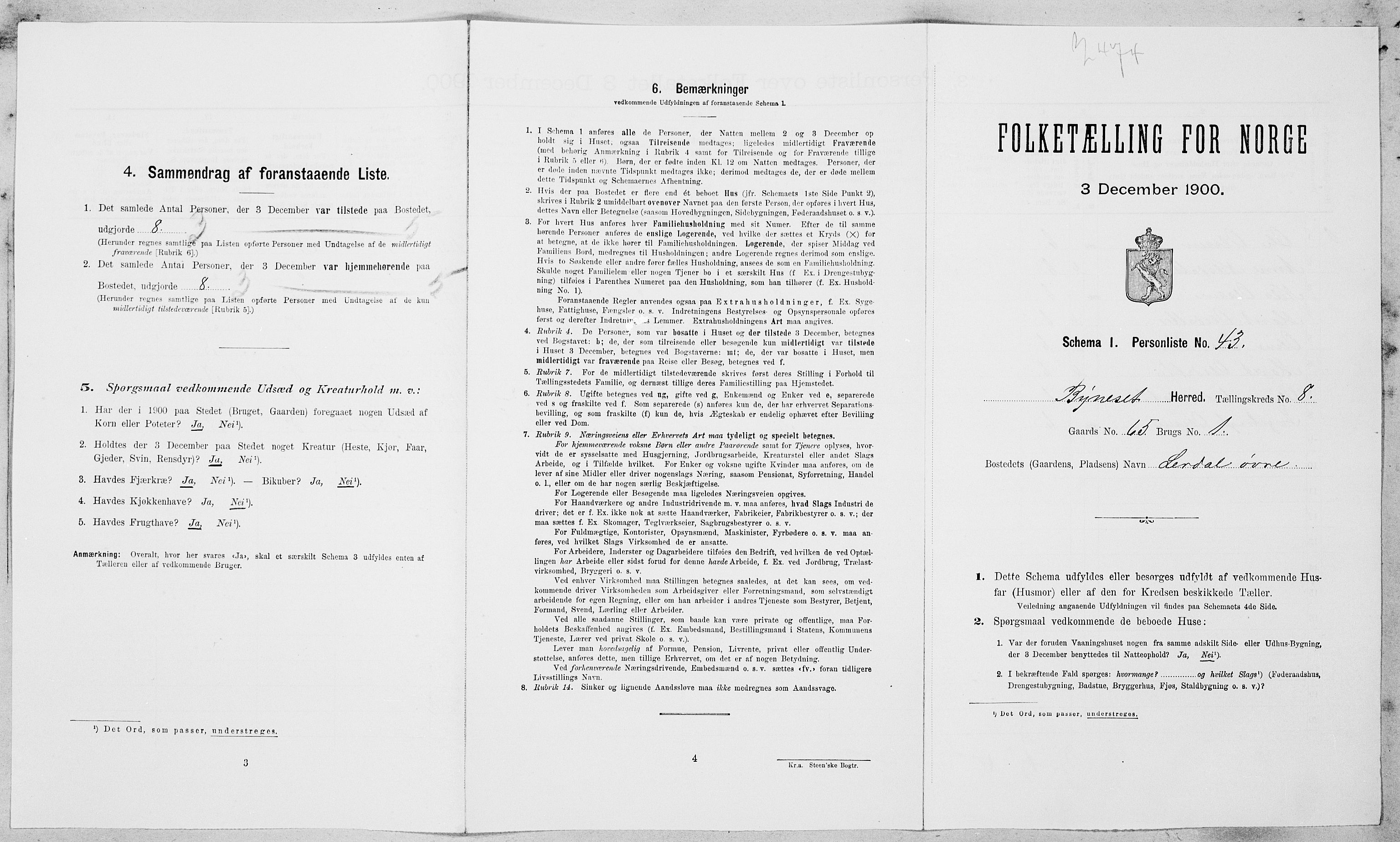 SAT, Folketelling 1900 for 1655 Byneset herred, 1900, s. 591