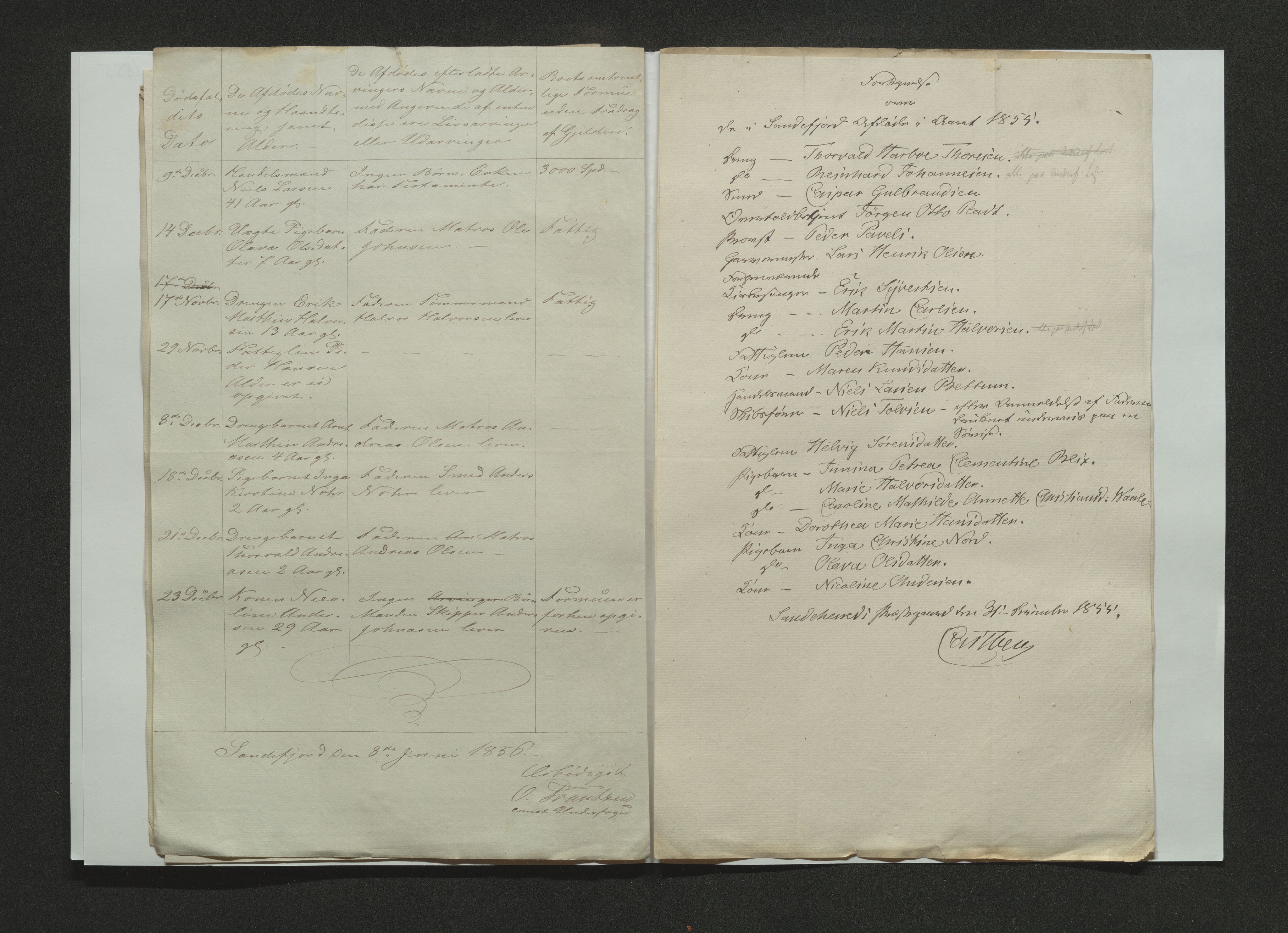Larvik byfogd, AV/SAKO-A-218/H/Ha/Haa/L0001: Dødsfallfortegnelse, 1830-1864, s. 181