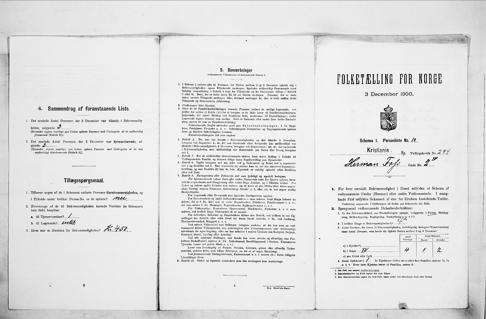 SAO, Folketelling 1900 for 0301 Kristiania kjøpstad, 1900, s. 36400
