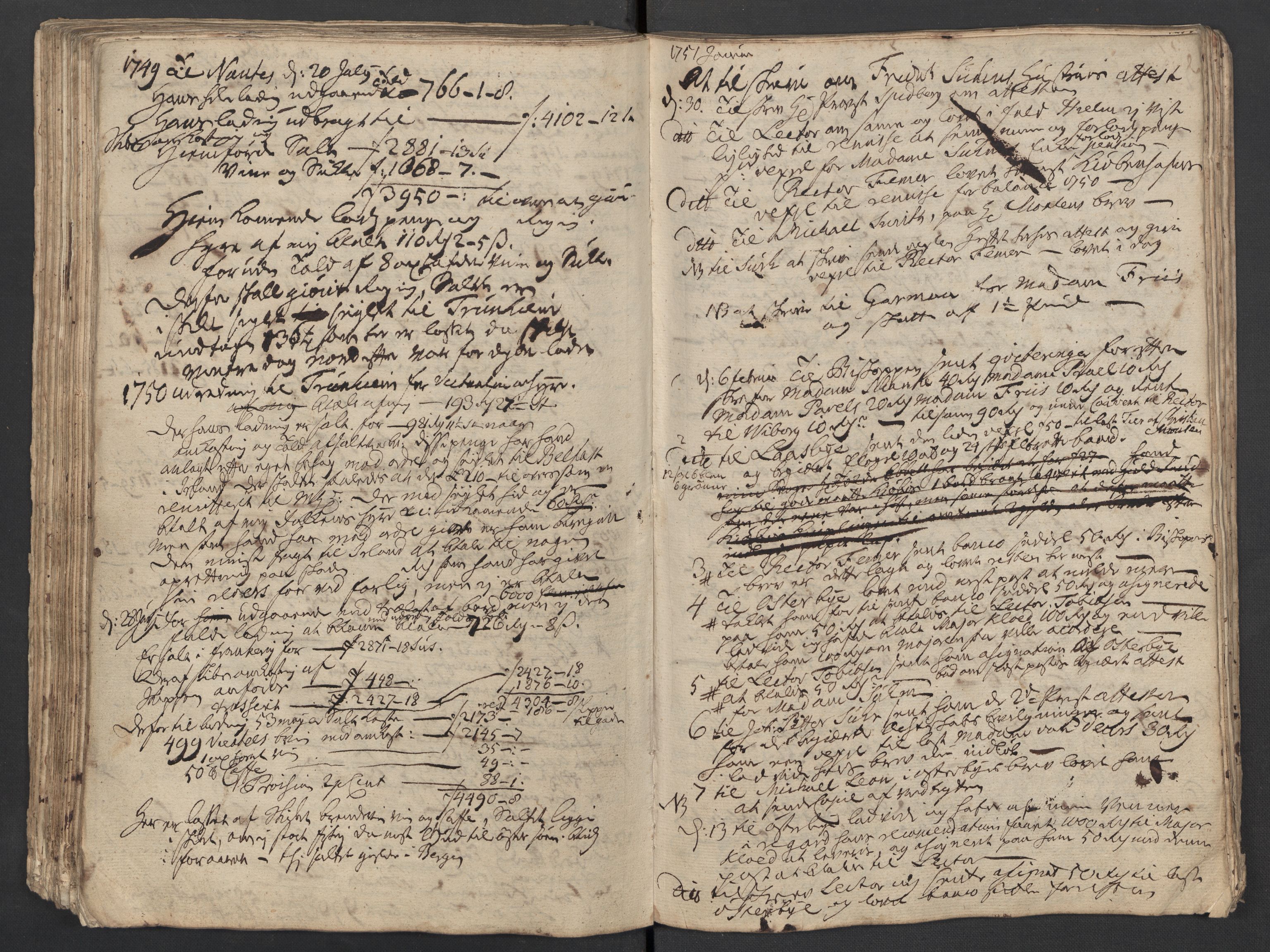 Pa 0119 - Smith, Lauritz Andersen og Lauritz Lauritzen, SAST/A-100231/O/L0001: Kopibøker m.m., 1746-1755, s. 124