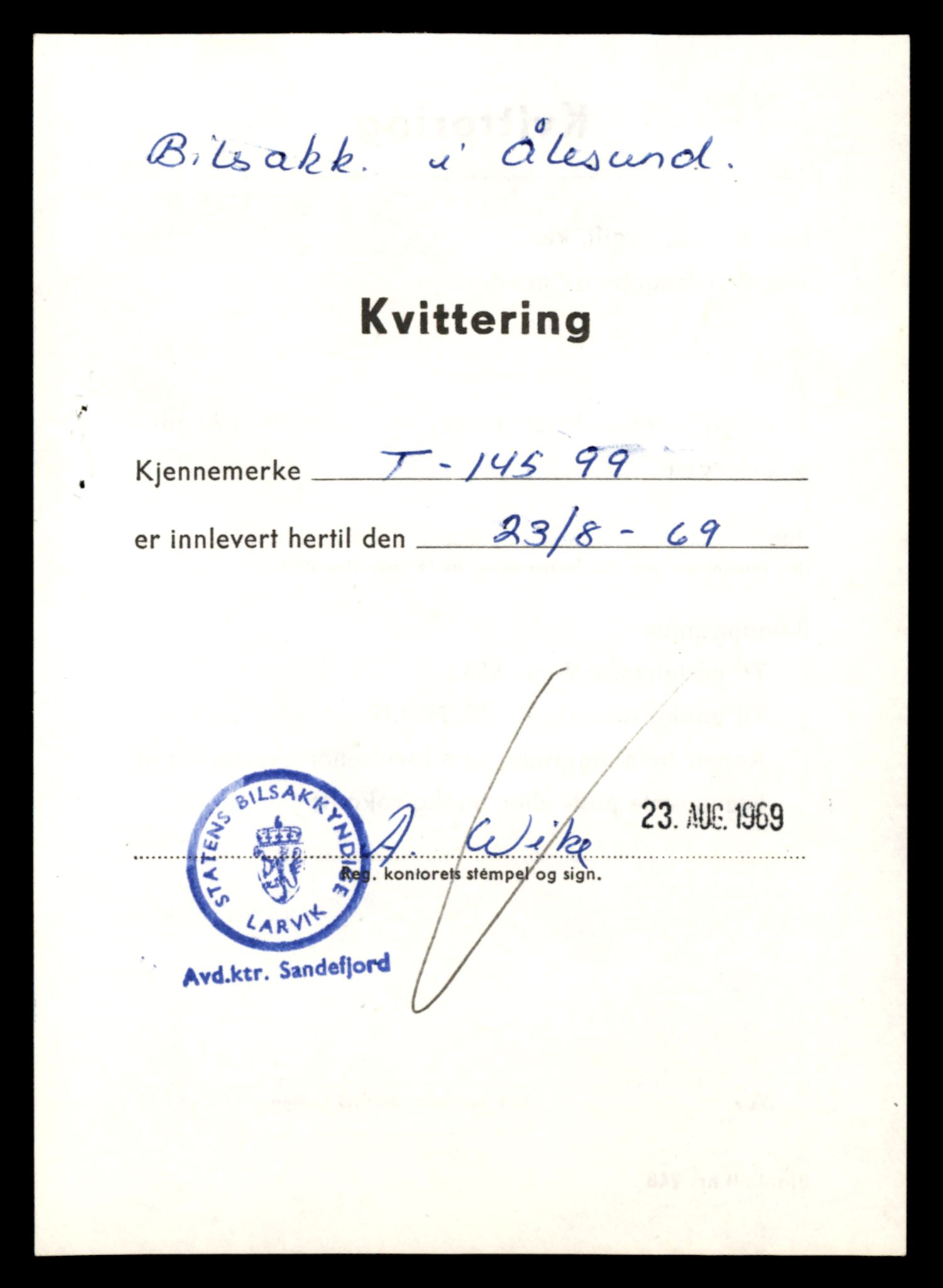 Møre og Romsdal vegkontor - Ålesund trafikkstasjon, AV/SAT-A-4099/F/Fe/L0047: Registreringskort for kjøretøy T 14580 - T 14720, 1927-1998, s. 575