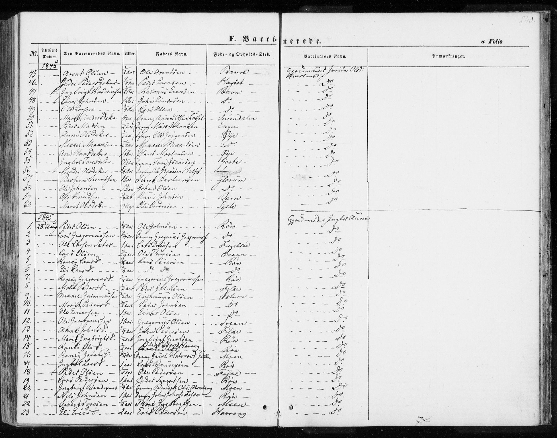 Ministerialprotokoller, klokkerbøker og fødselsregistre - Møre og Romsdal, AV/SAT-A-1454/595/L1043: Ministerialbok nr. 595A05, 1843-1851, s. 240