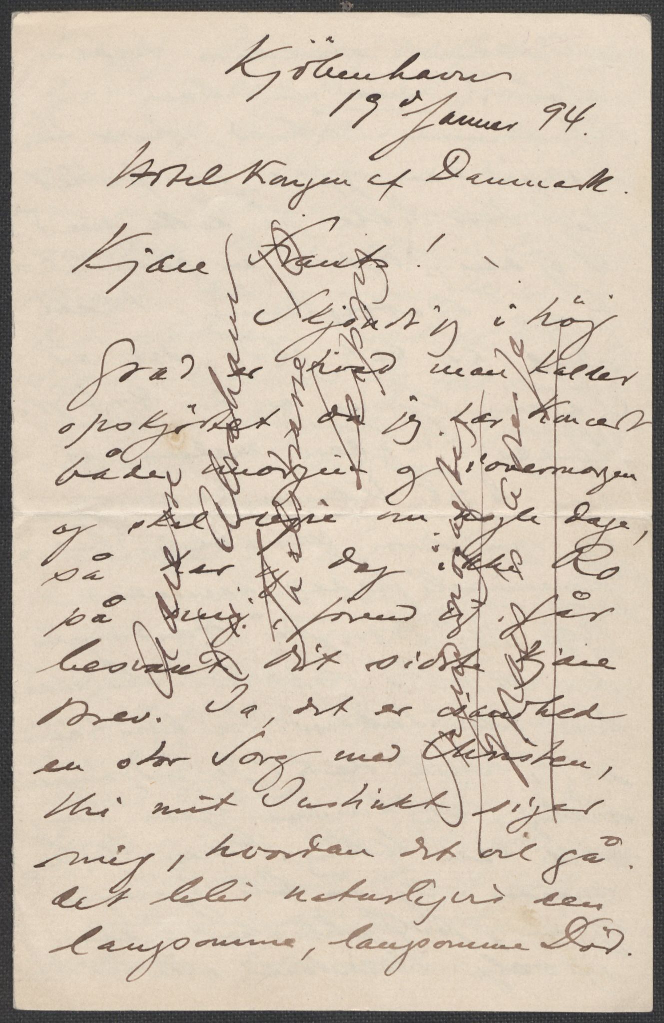 Beyer, Frants, RA/PA-0132/F/L0001: Brev fra Edvard Grieg til Frantz Beyer og "En del optegnelser som kan tjene til kommentar til brevene" av Marie Beyer, 1872-1907, s. 412