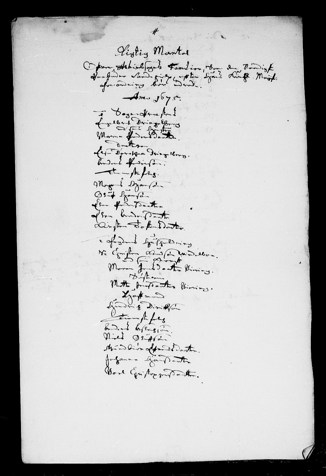 Rentekammeret inntil 1814, Reviderte regnskaper, Stiftamtstueregnskaper, Landkommissariatet på Akershus og Akershus stiftamt, AV/RA-EA-5869/R/Rb/L0115: Akershus stiftamt, 1675