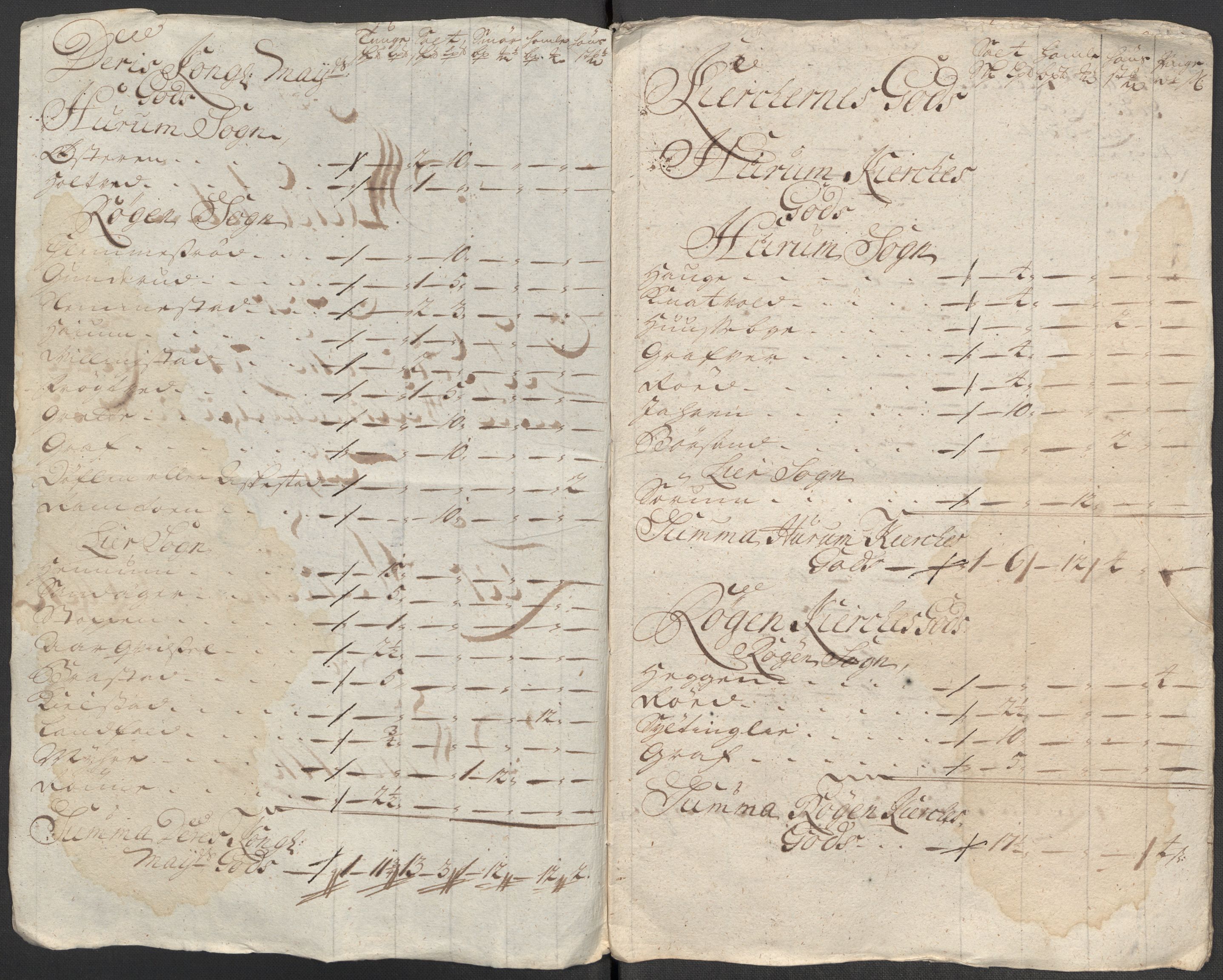 Rentekammeret inntil 1814, Reviderte regnskaper, Fogderegnskap, RA/EA-4092/R31/L1712: Fogderegnskap Hurum, Røyken, Eiker, Lier og Buskerud, 1718, s. 32