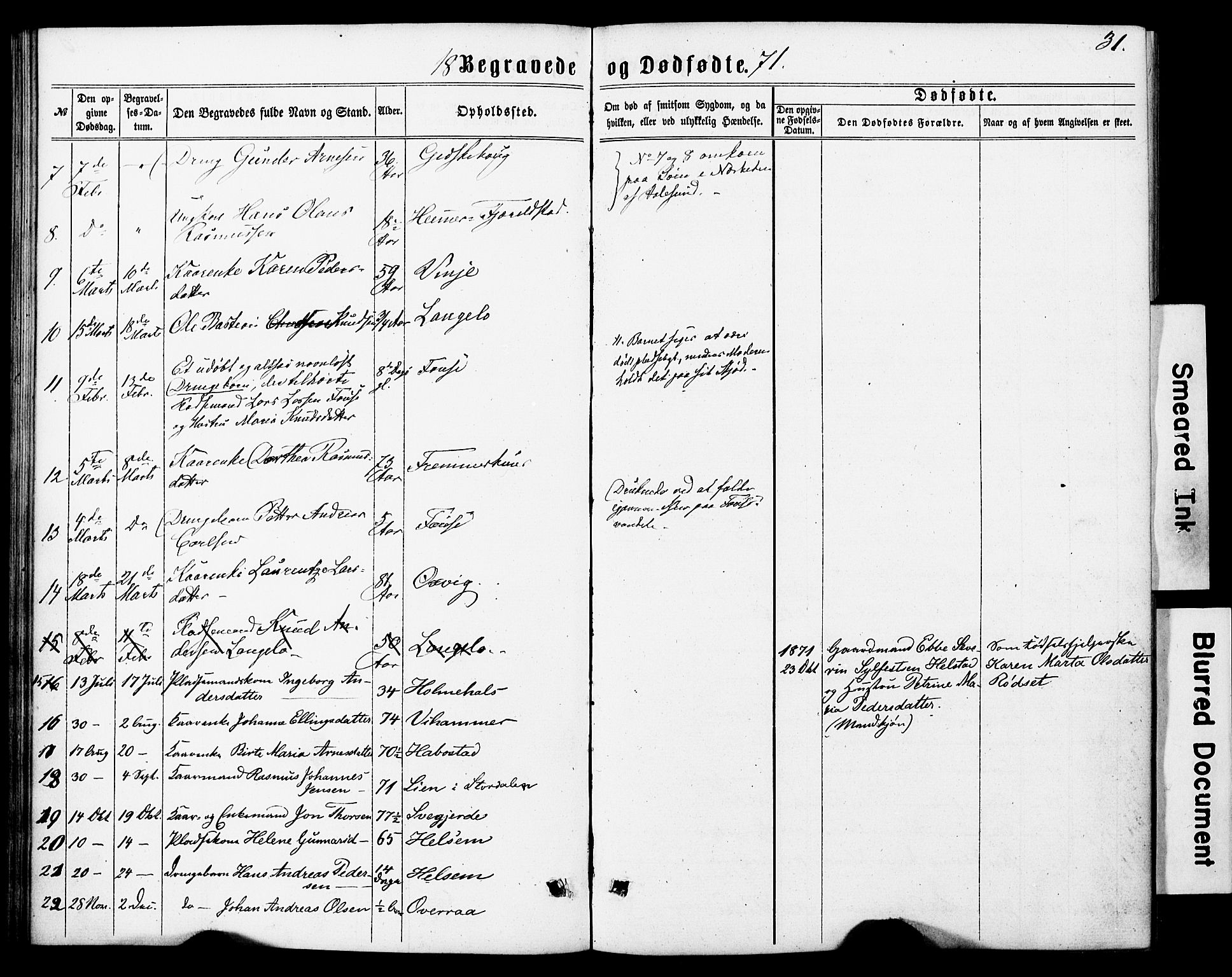 Ministerialprotokoller, klokkerbøker og fødselsregistre - Møre og Romsdal, AV/SAT-A-1454/520/L0282: Ministerialbok nr. 520A11, 1862-1881, s. 31