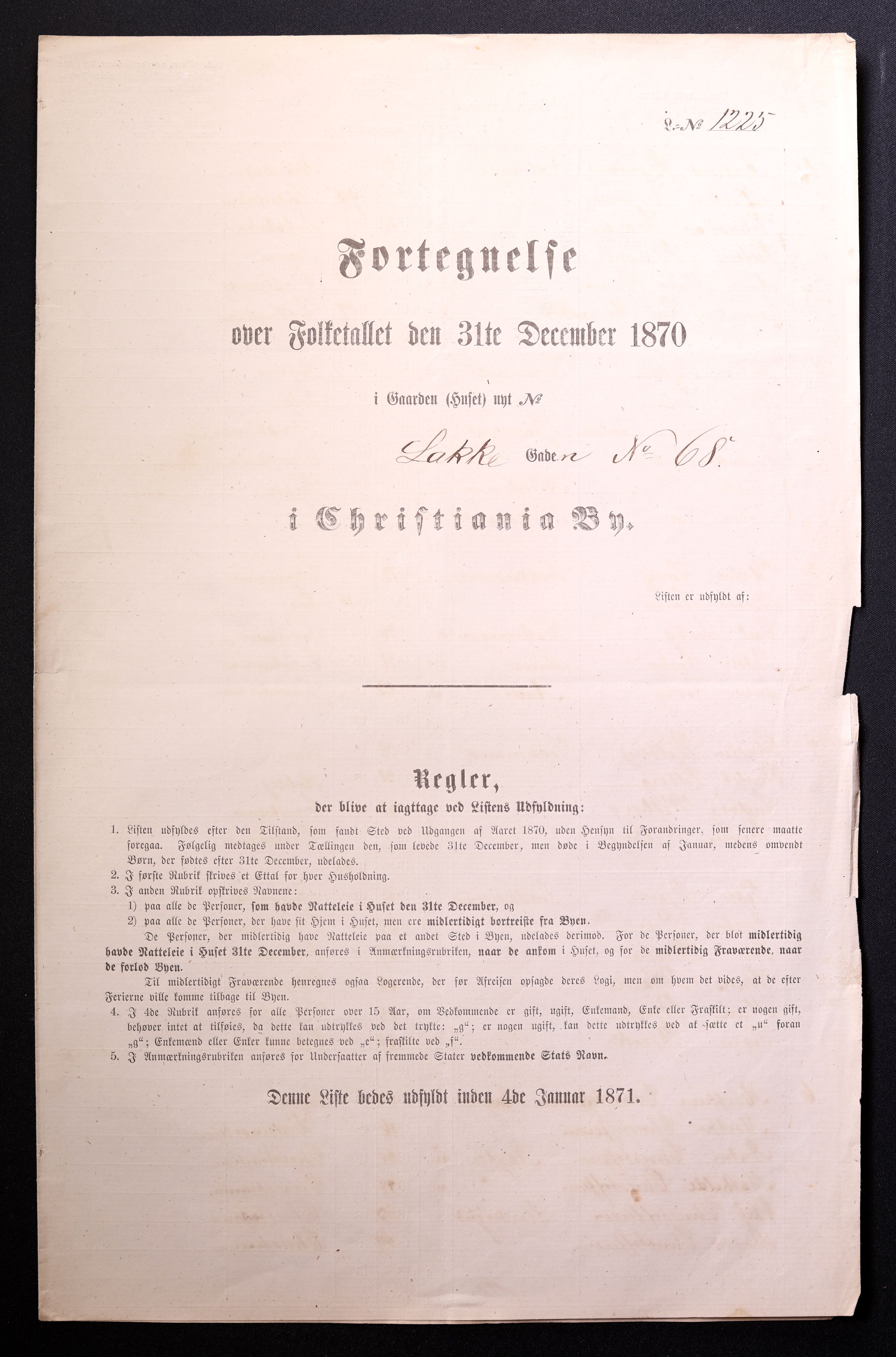 RA, Folketelling 1870 for 0301 Kristiania kjøpstad, 1870, s. 1873