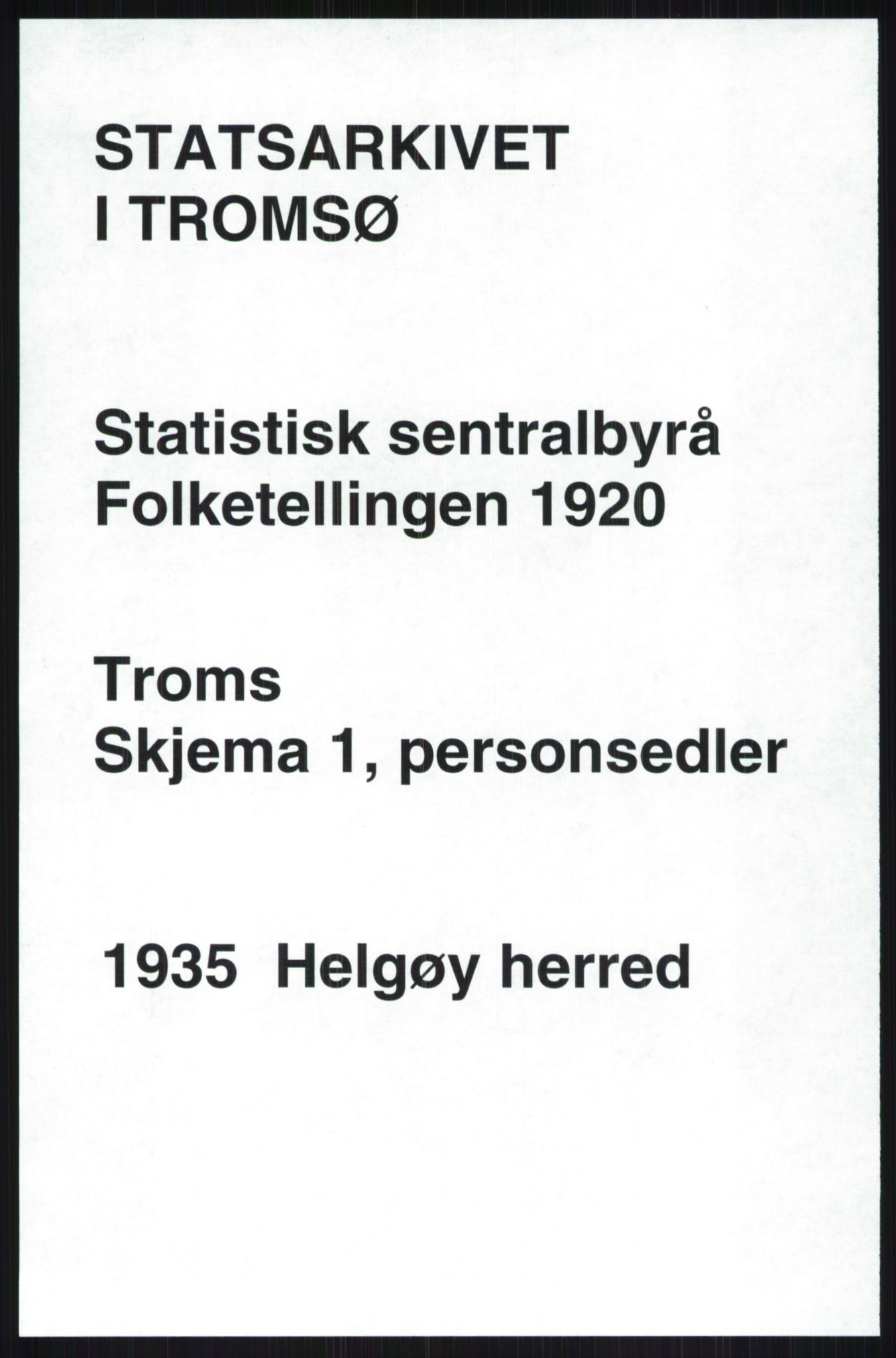 SATØ, Folketelling 1920 for 1935 Helgøy herred, 1920, s. 462