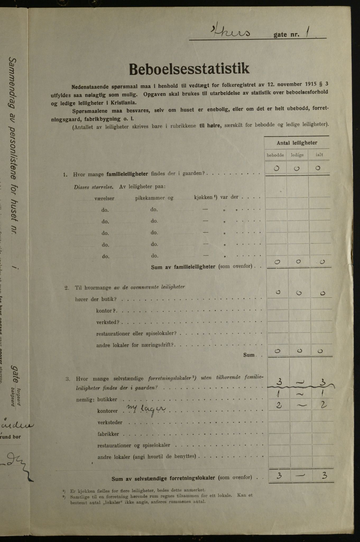 OBA, Kommunal folketelling 1.12.1923 for Kristiania, 1923, s. 654