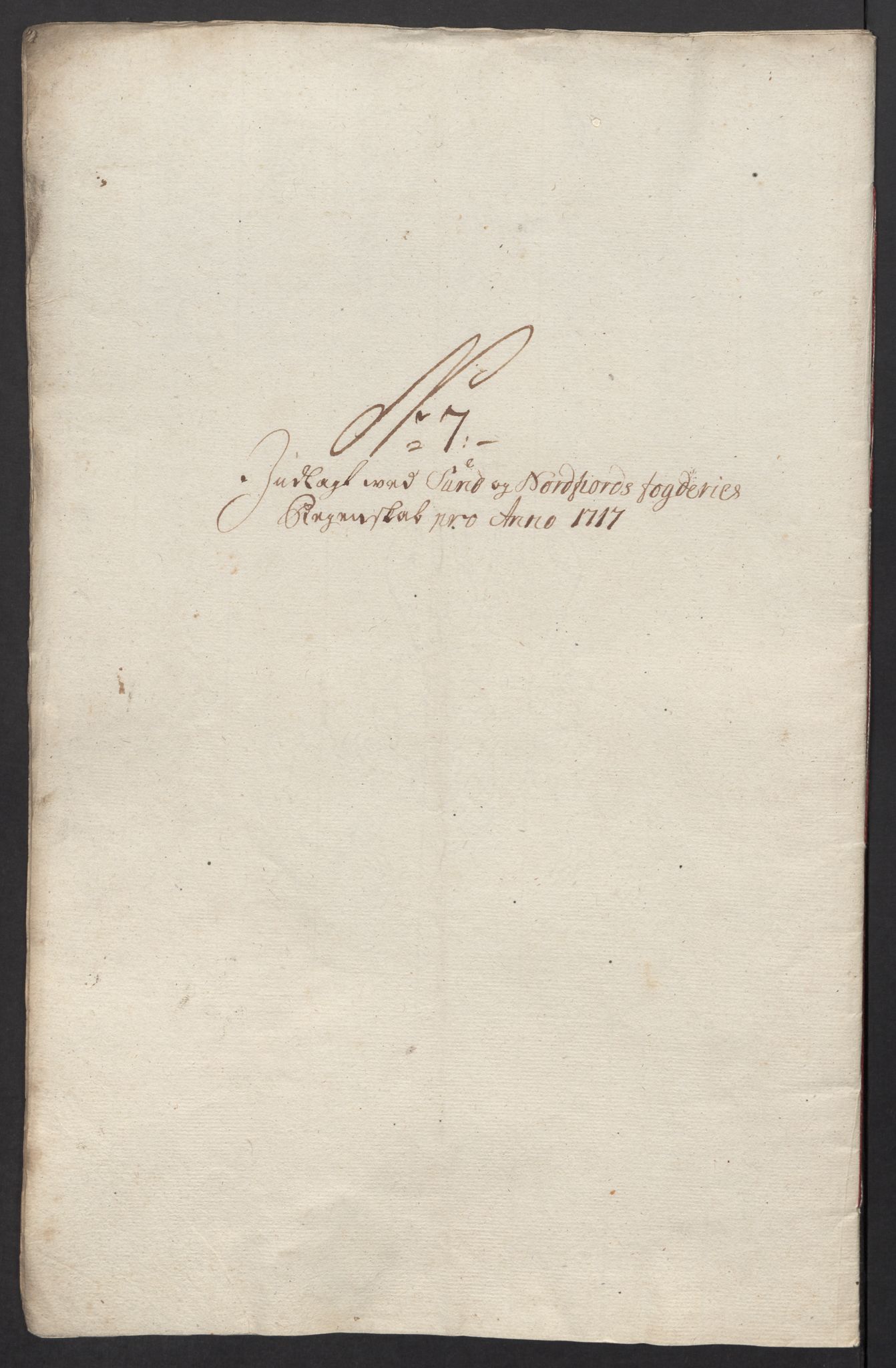 Rentekammeret inntil 1814, Reviderte regnskaper, Fogderegnskap, AV/RA-EA-4092/R53/L3441: Fogderegnskap Sunn- og Nordfjord, 1717-1718, s. 94