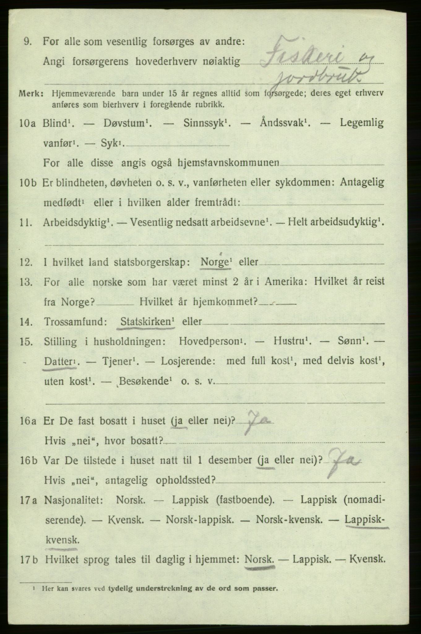 SATØ, Folketelling 1920 for 2018 Måsøy herred, 1920, s. 1229