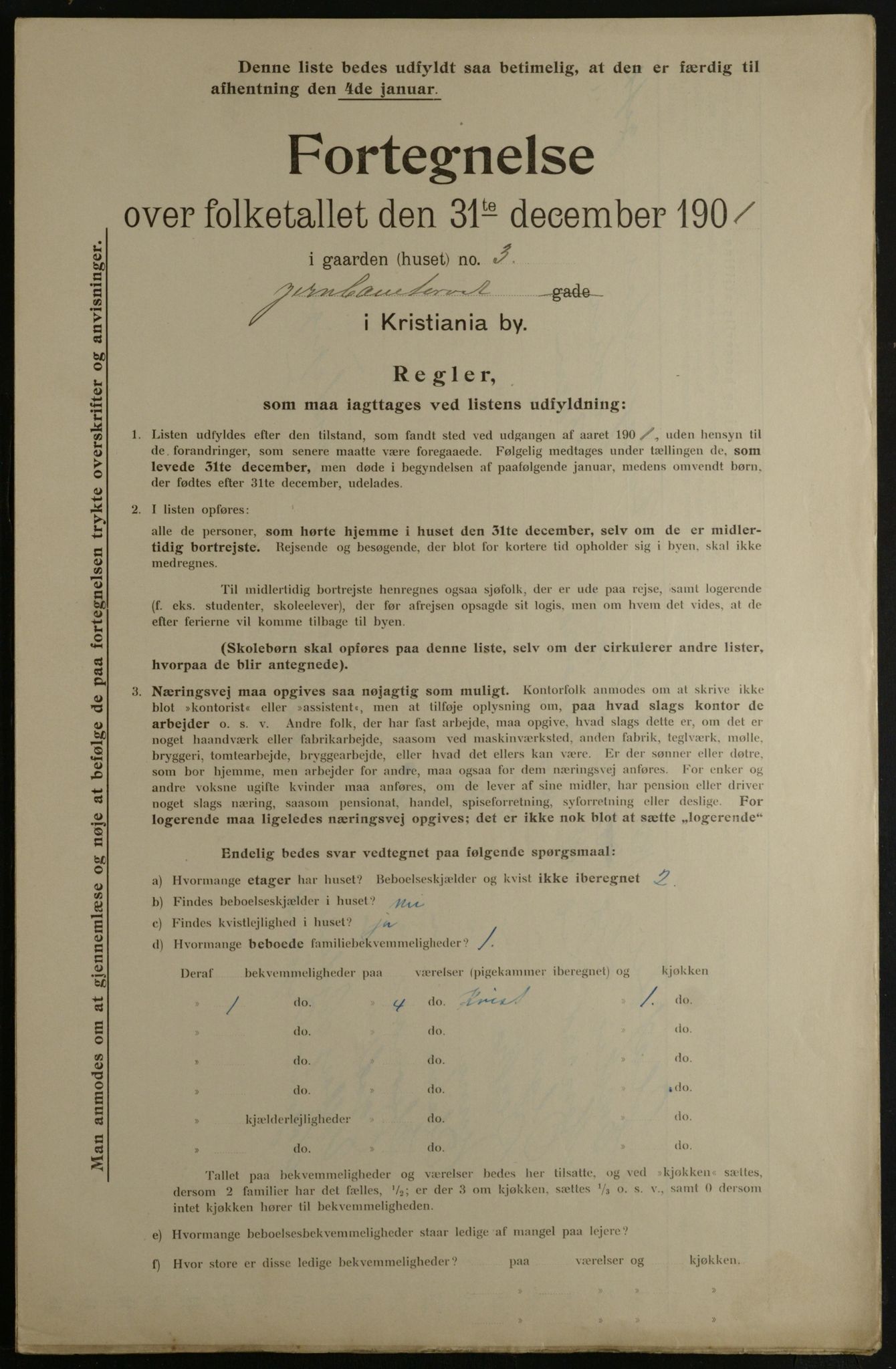 OBA, Kommunal folketelling 31.12.1901 for Kristiania kjøpstad, 1901, s. 7285