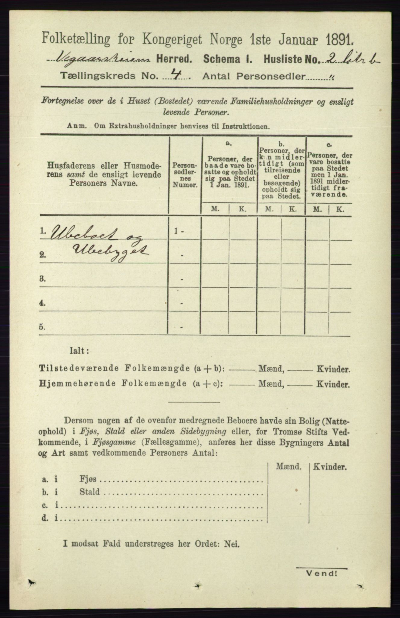 RA, Folketelling 1891 for 0912 Vegårshei herred, 1891, s. 731