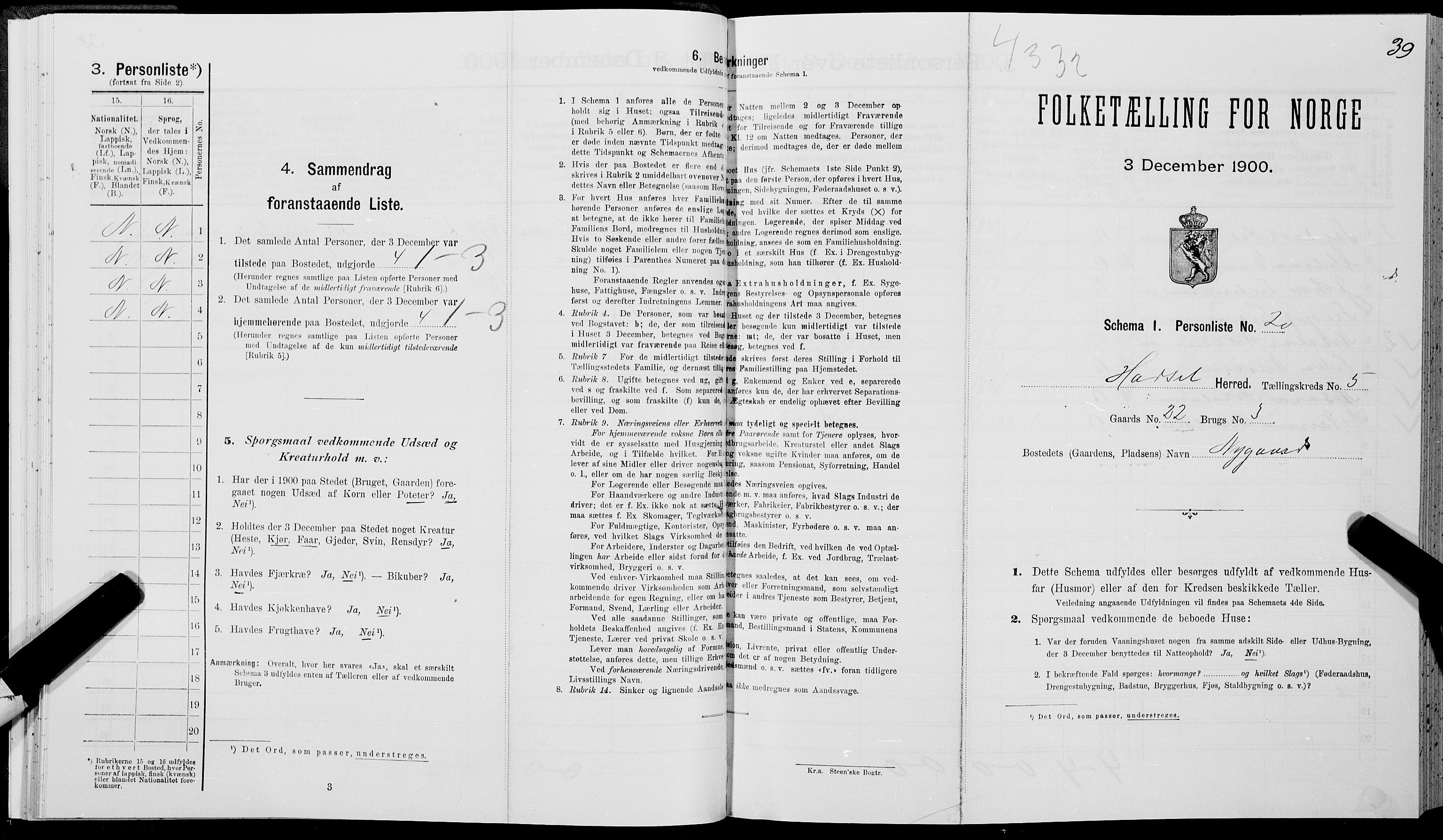 SAT, Folketelling 1900 for 1866 Hadsel herred, 1900, s. 503