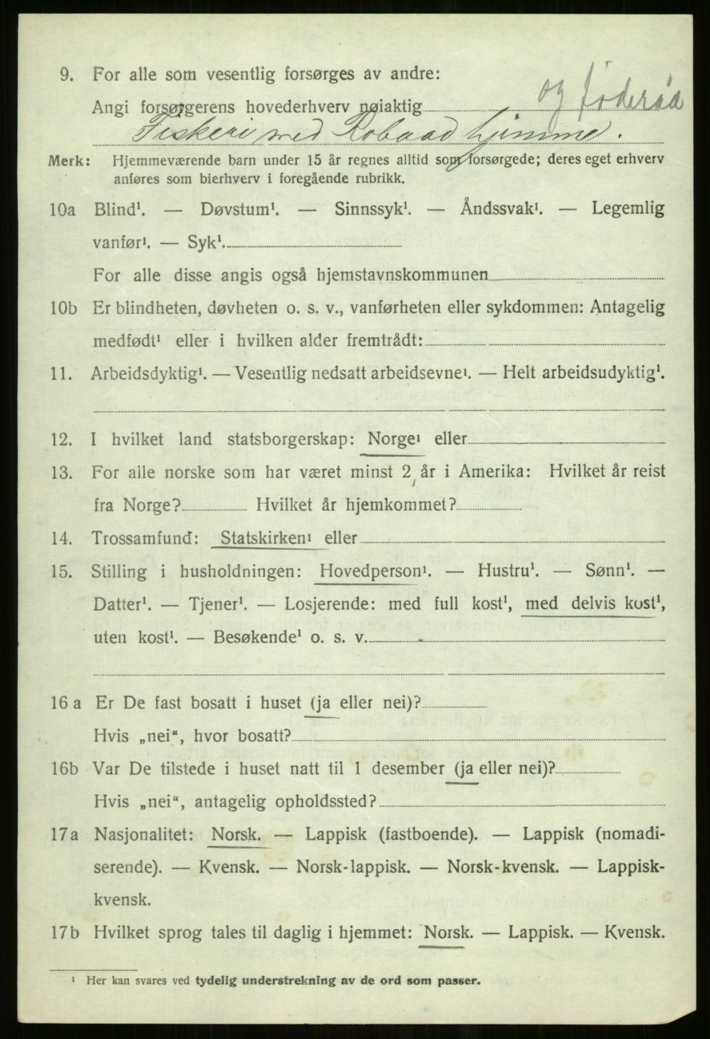SATØ, Folketelling 1920 for 1934 Tromsøysund herred, 1920, s. 11489