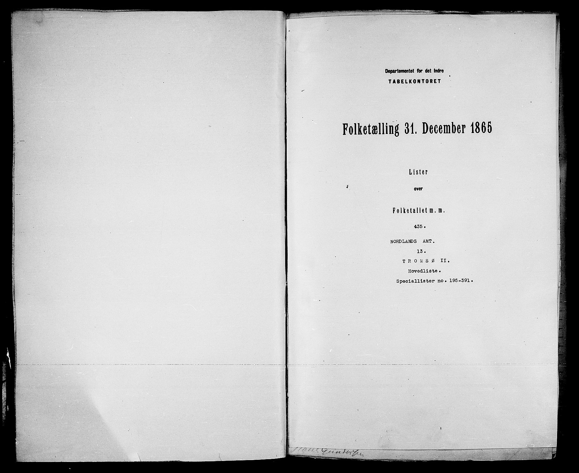 RA, Folketelling 1865 for 1902P Tromsø prestegjeld, 1865, s. 405