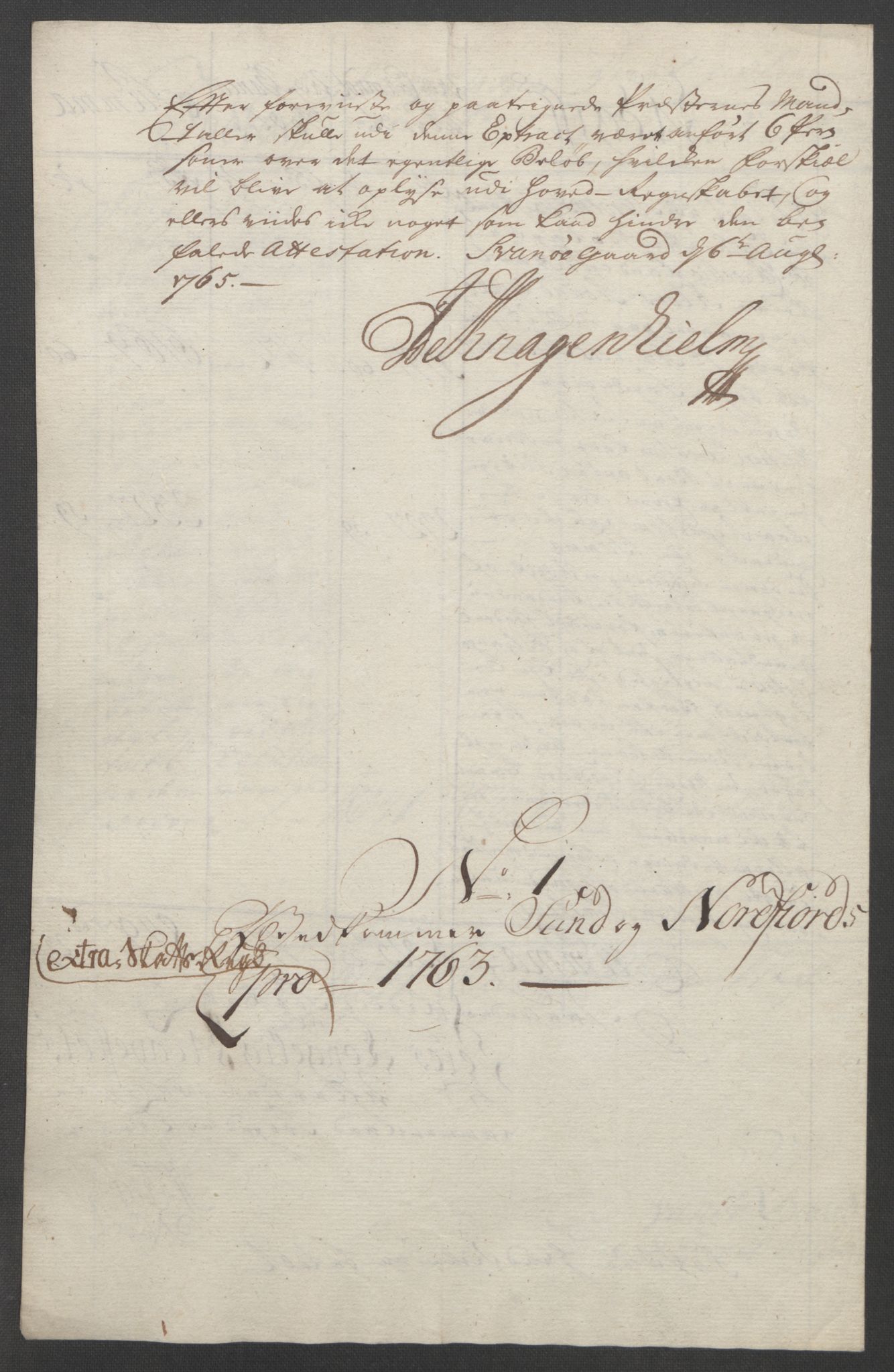 Rentekammeret inntil 1814, Reviderte regnskaper, Fogderegnskap, AV/RA-EA-4092/R53/L3550: Ekstraskatten Sunn- og Nordfjord, 1762-1771, s. 49