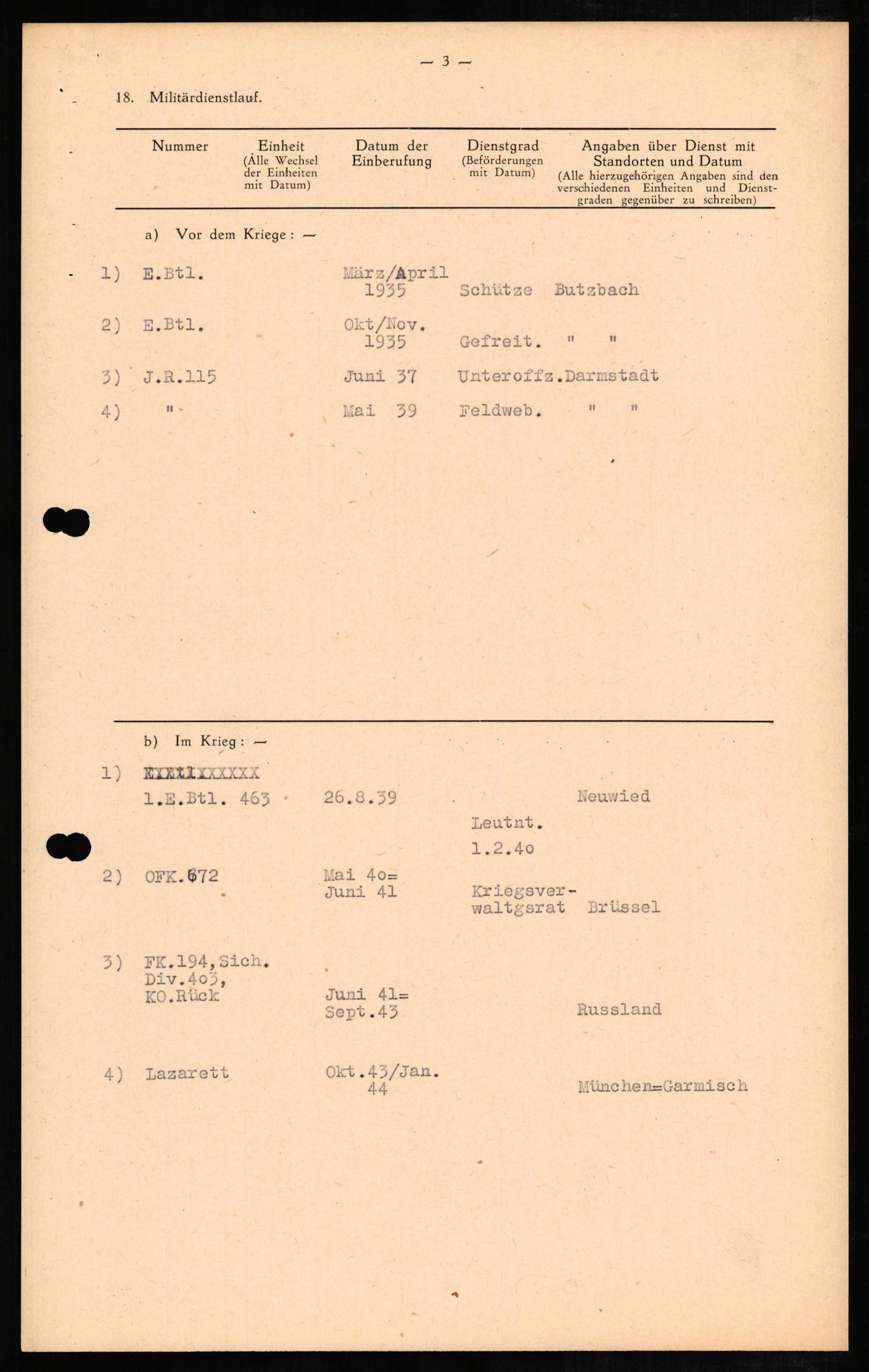 Forsvaret, Forsvarets overkommando II, RA/RAFA-3915/D/Db/L0007: CI Questionaires. Tyske okkupasjonsstyrker i Norge. Tyskere., 1945-1946, s. 494