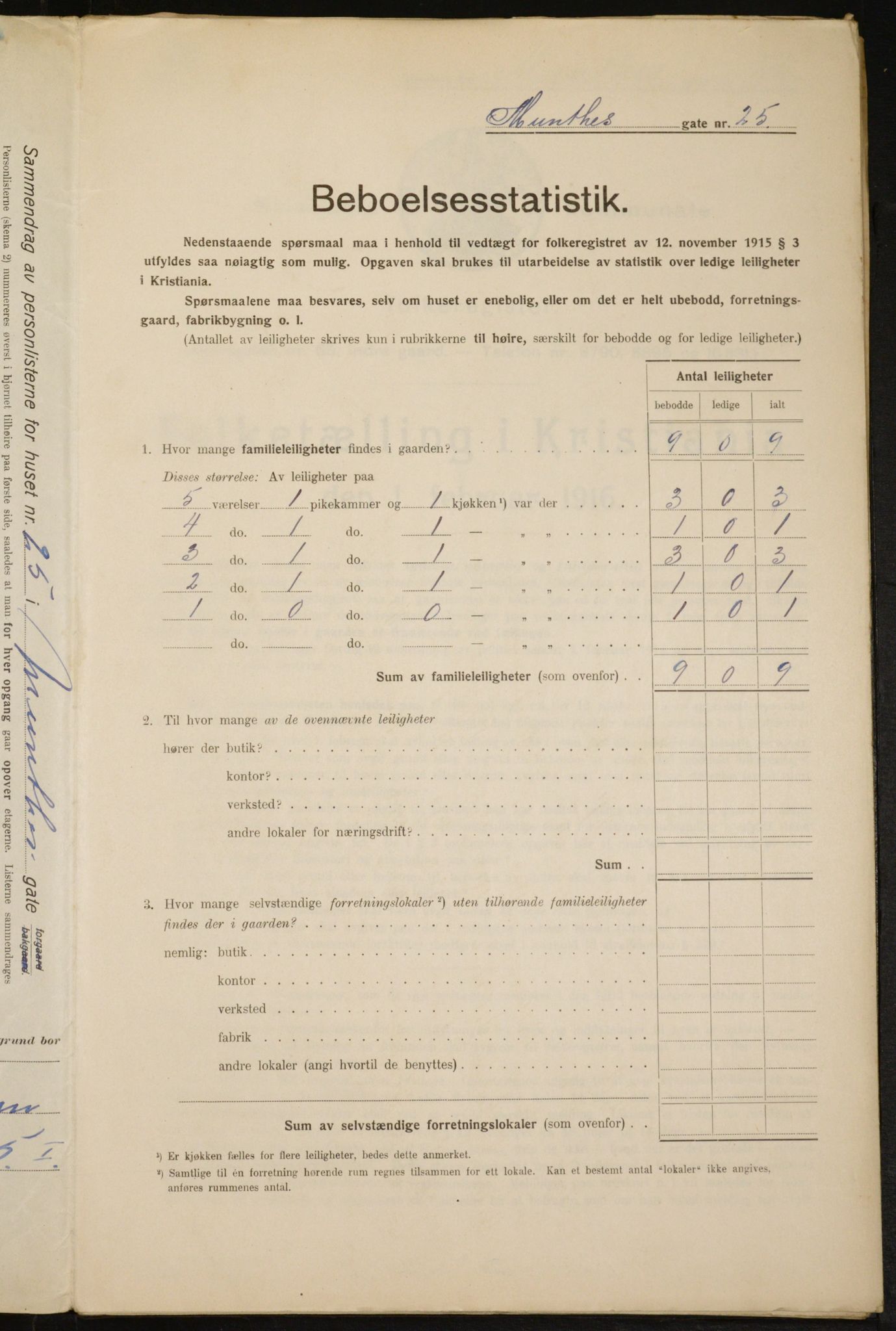 OBA, Kommunal folketelling 1.2.1916 for Kristiania, 1916, s. 69803