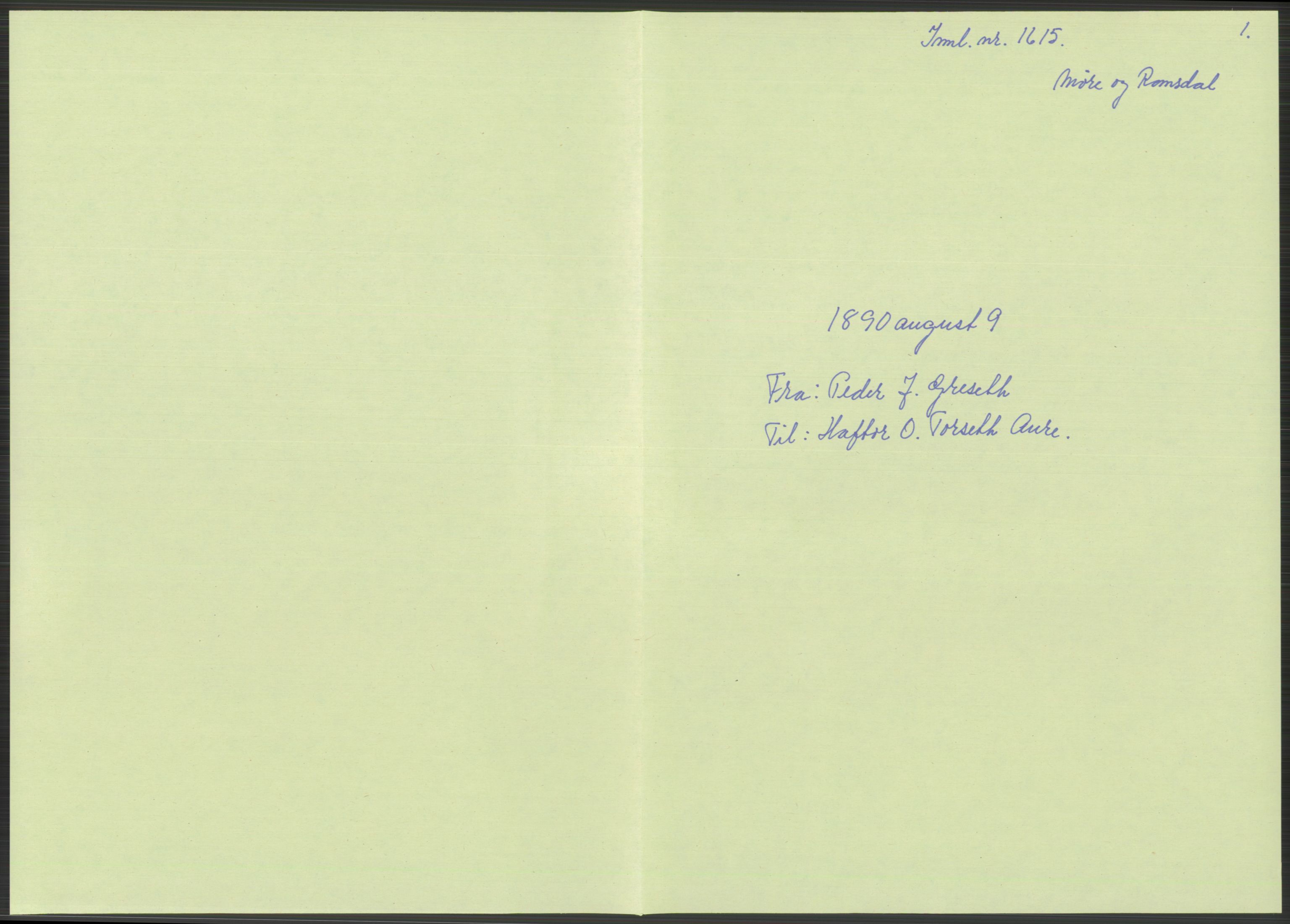 Samlinger til kildeutgivelse, Amerikabrevene, AV/RA-EA-4057/F/L0033: Innlån fra Sogn og Fjordane. Innlån fra Møre og Romsdal, 1838-1914, s. 661