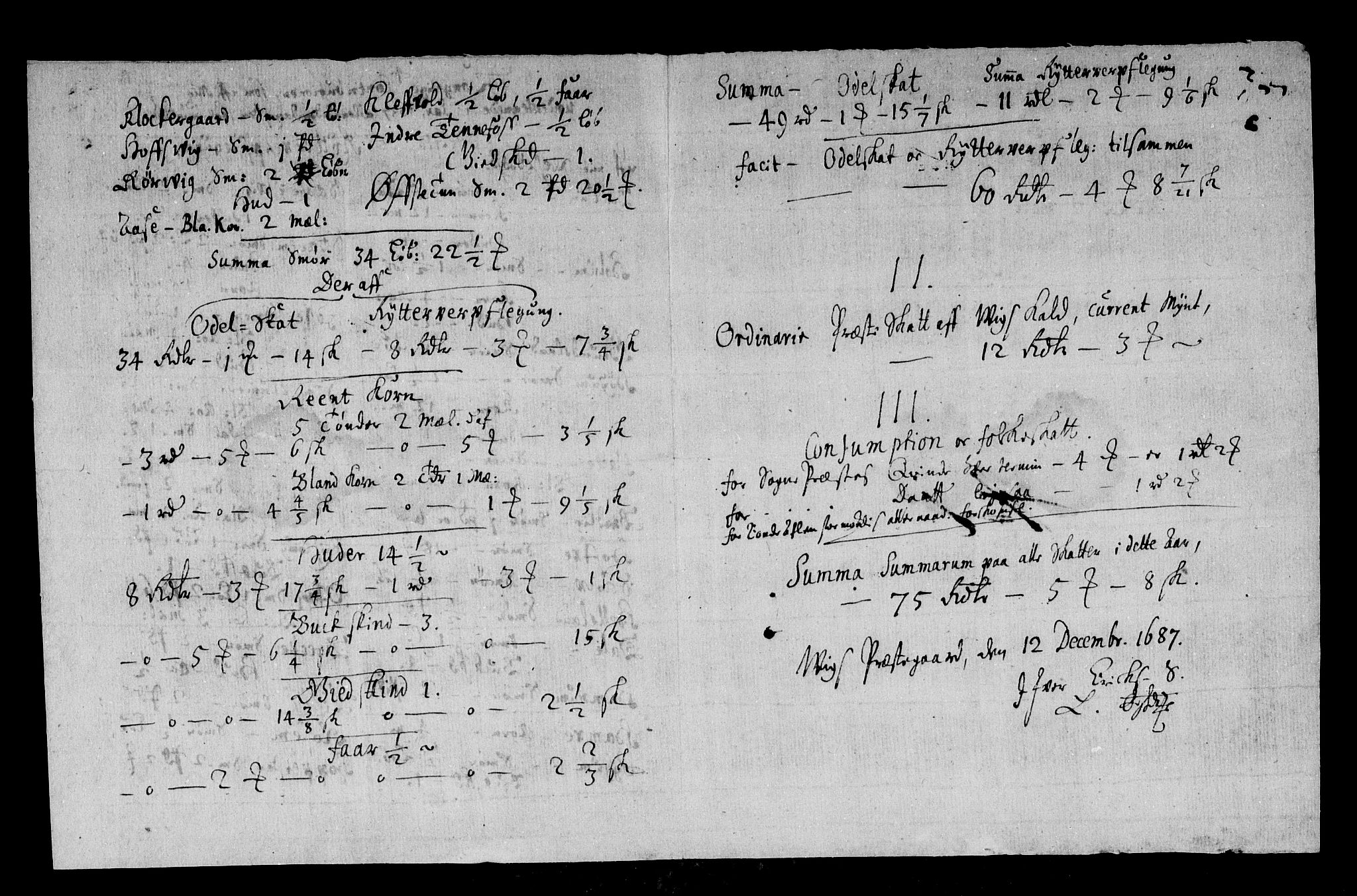 Rentekammeret inntil 1814, Reviderte regnskaper, Stiftamtstueregnskaper, Bergen stiftamt, AV/RA-EA-6043/R/Rc/L0085: Bergen stiftamt, 1685-1687