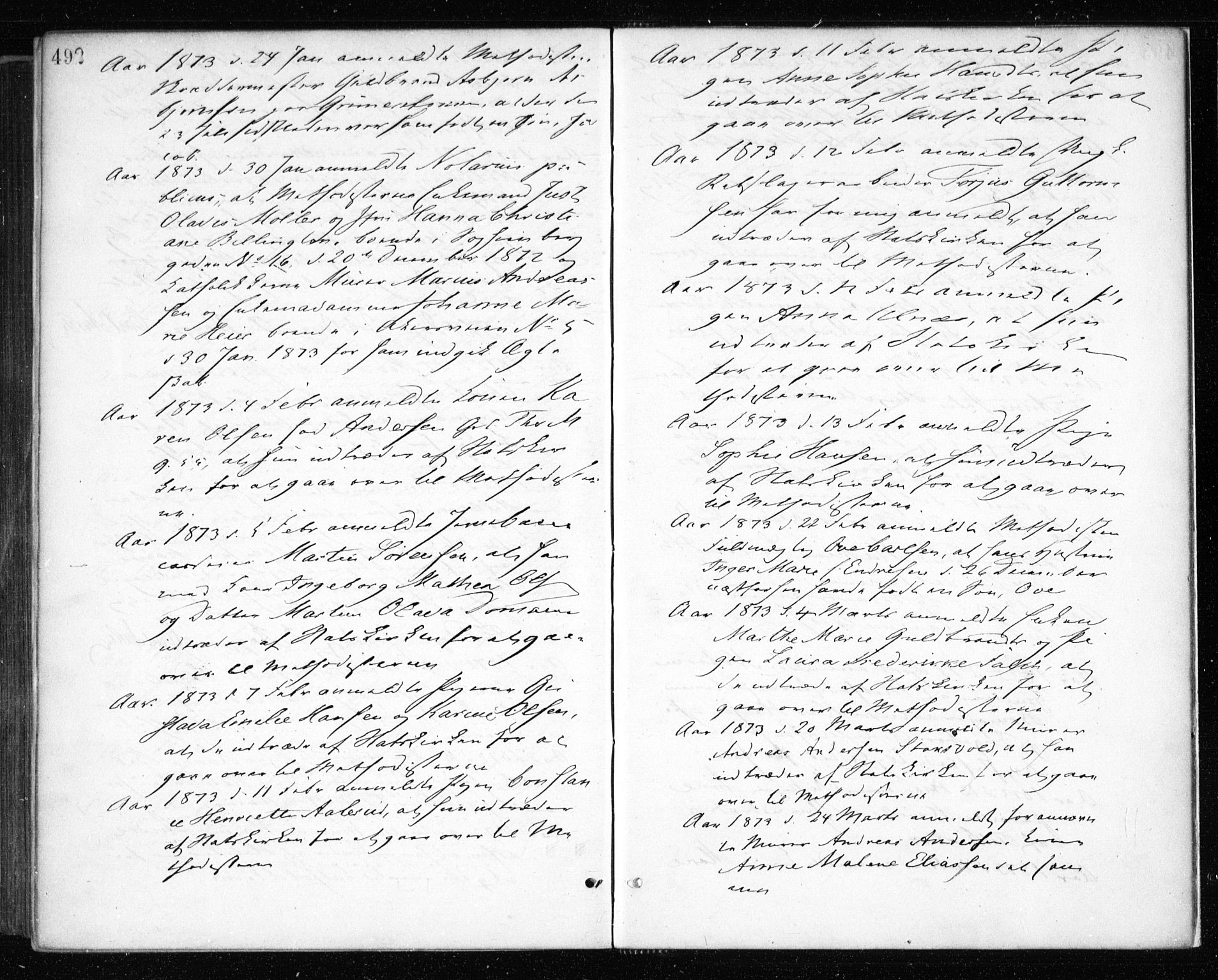 Gamle Aker prestekontor Kirkebøker, AV/SAO-A-10617a/F/L0003: Ministerialbok nr. 3, 1865-1873, s. 492